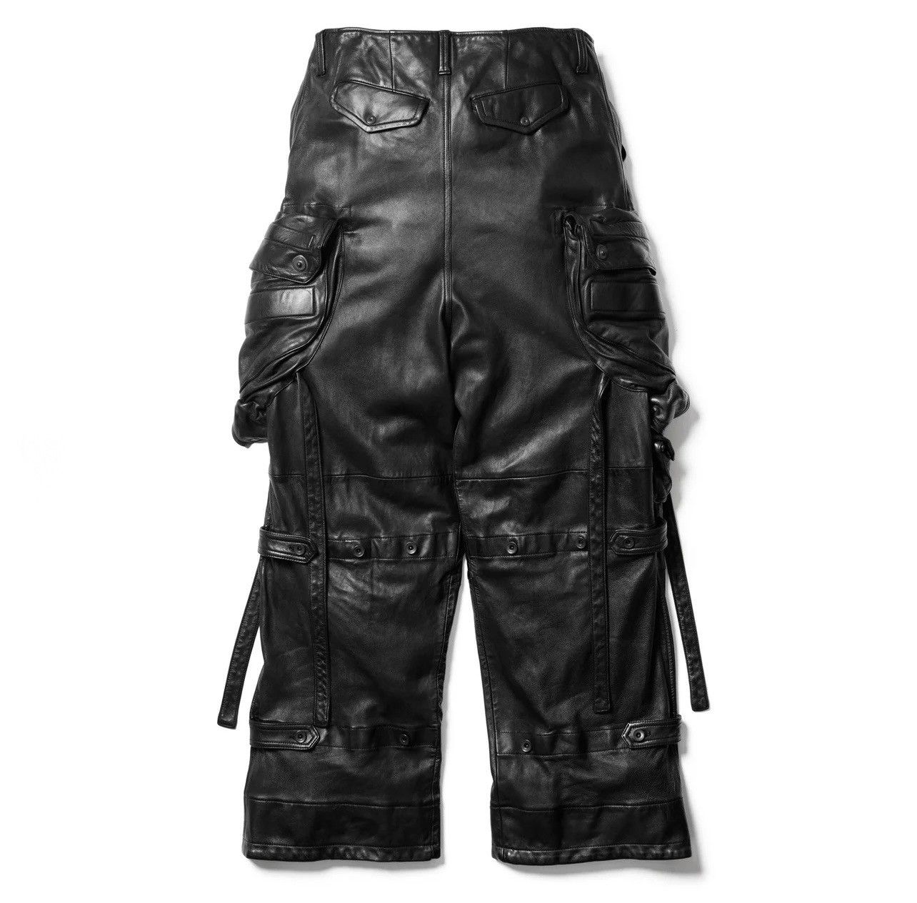 Julius Julius Leather Wide Gas Mask Cargo Pants Size US 34 / EU 50 - 16 Thumbnail