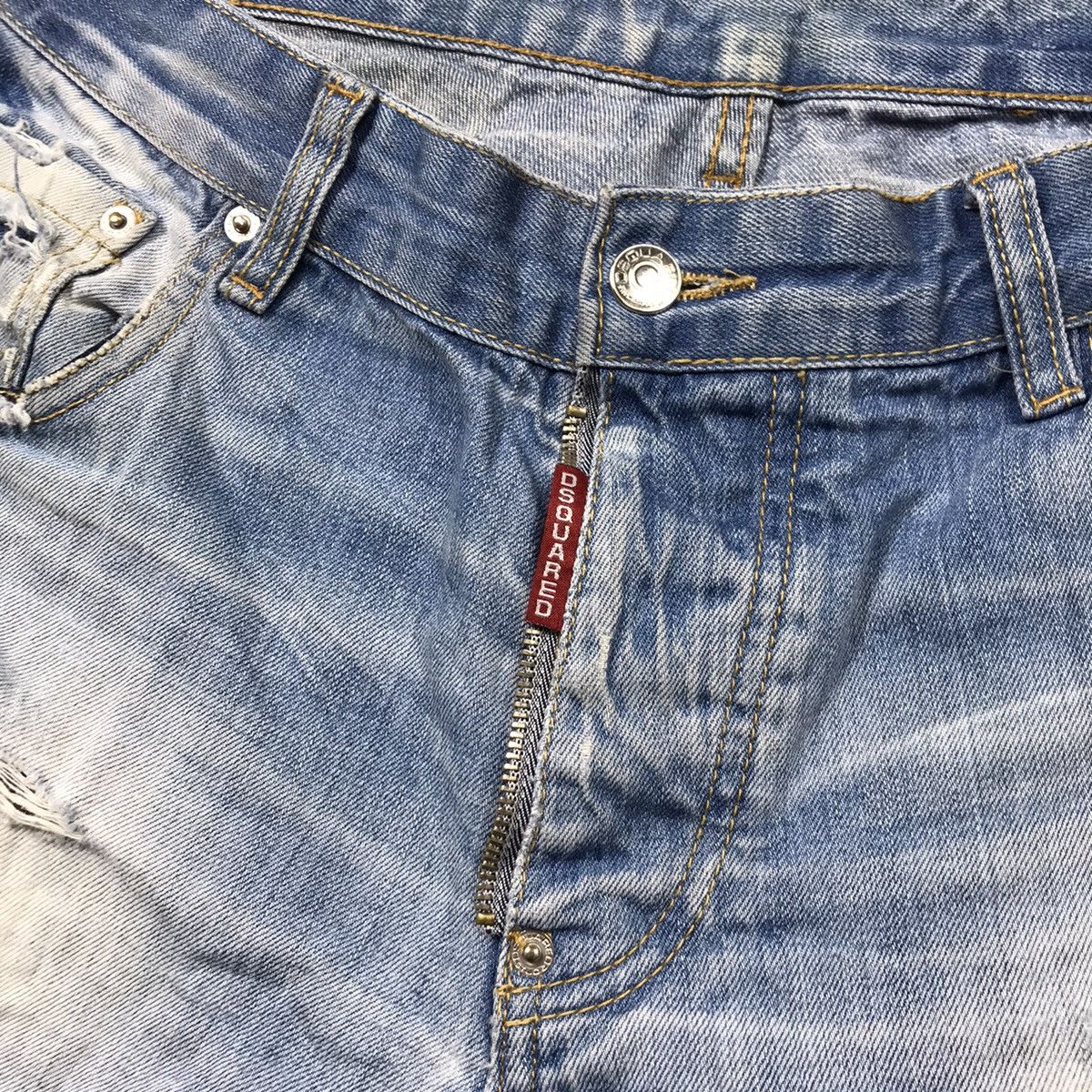 Vintage Vintage Dsquared2 Thrashed Distressed Shorts Y2K Skate 34 Size US 34 / EU 50 - 3 Thumbnail