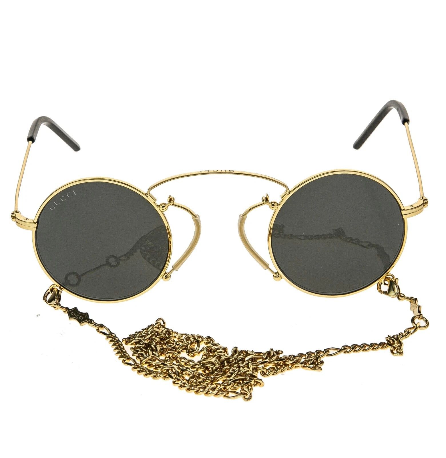Gucci GUCCI GG0991S ARIA Pinke-nez 0991 Black Gold Chain 002 Size ONE SIZE - 5 Thumbnail