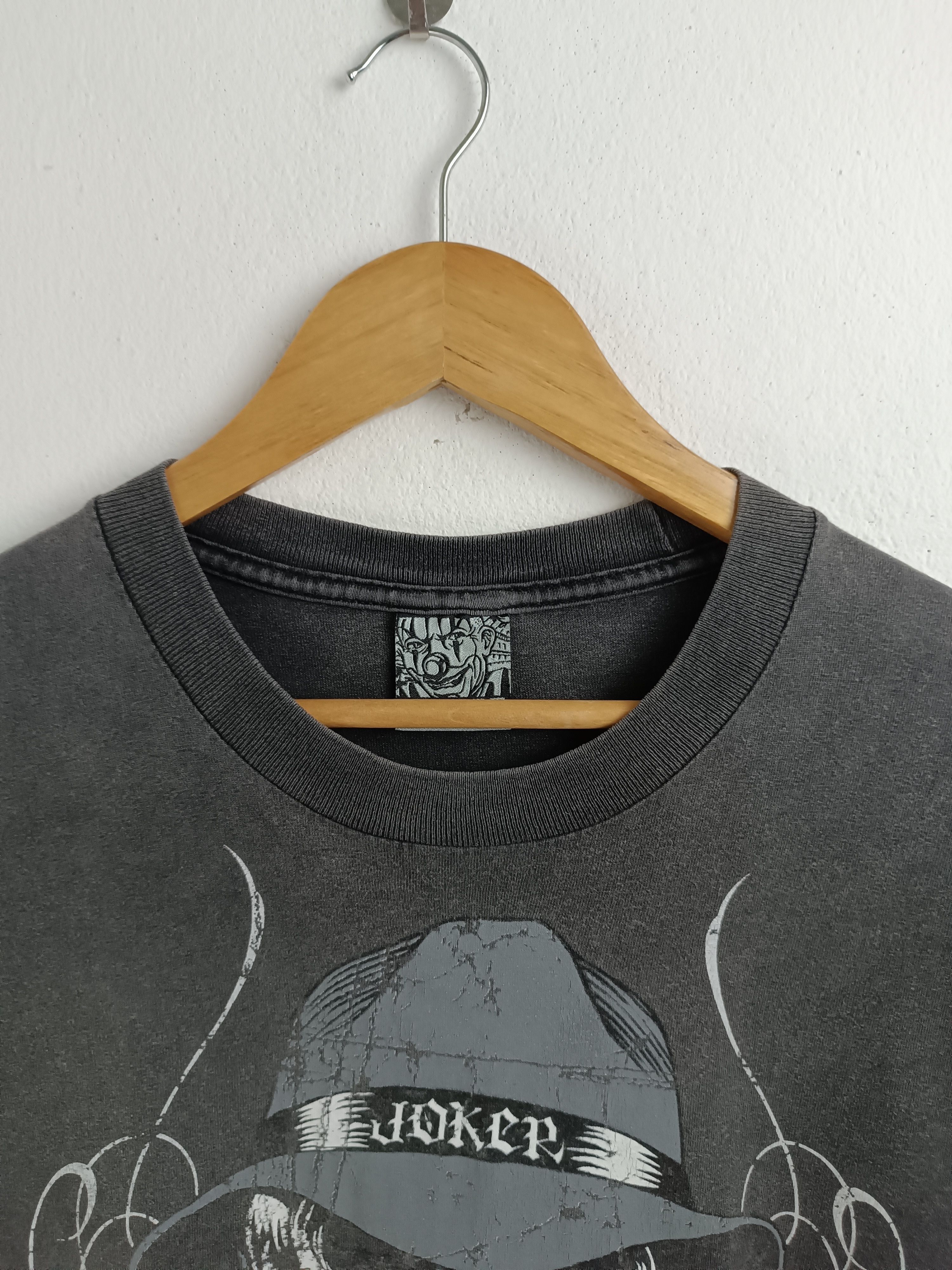 Vintage VINTAGE 90'S JOKER MAFIA ROSES SKULL WORN & FADED VERY RARE Size US L / EU 52-54 / 3 - 8 Thumbnail