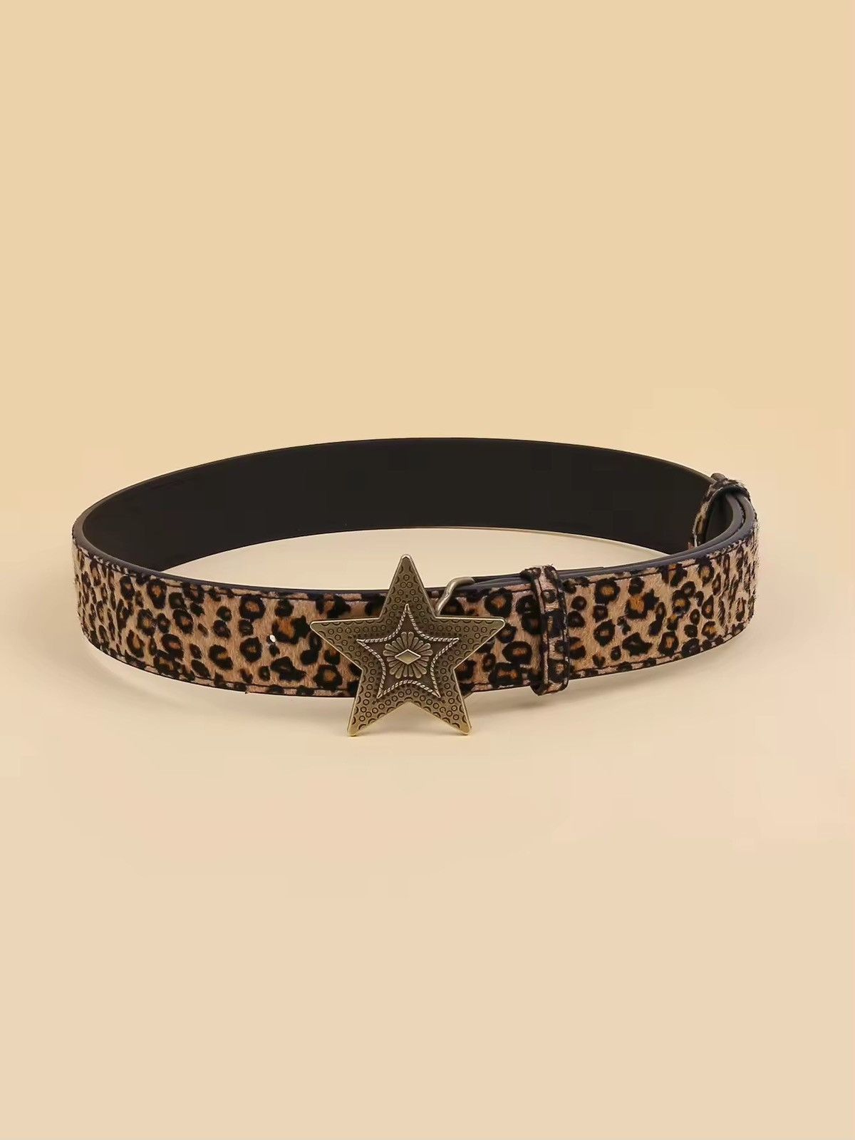 Japanese Brand × Leather Leopard Pattern PU Leather Belt Size ONE SIZE - 2 Thumbnail