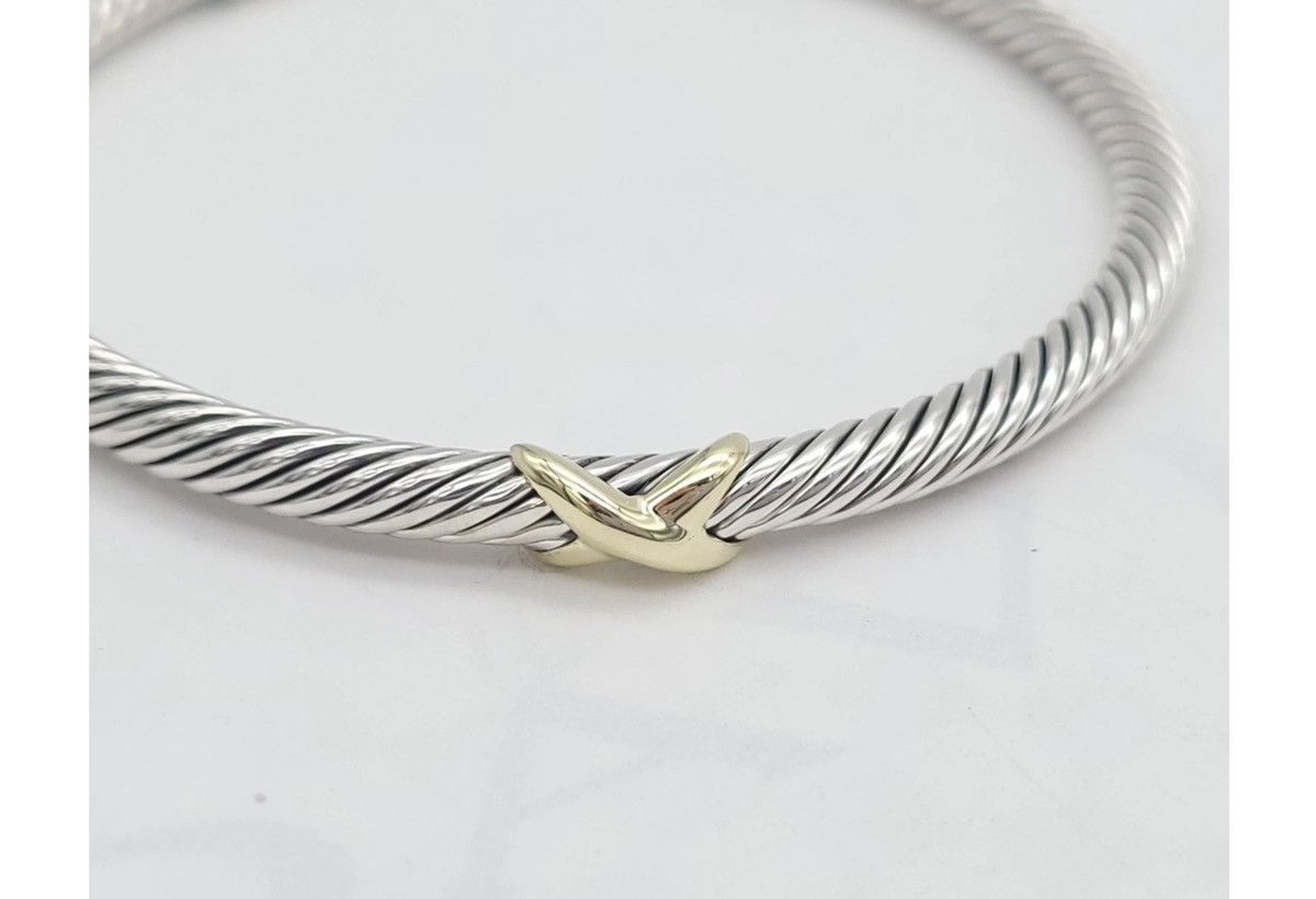 David Yurman David Yurman X18k Classic Cable Bangle 4mm Sz Medium Size ONE SIZE - 6 Thumbnail