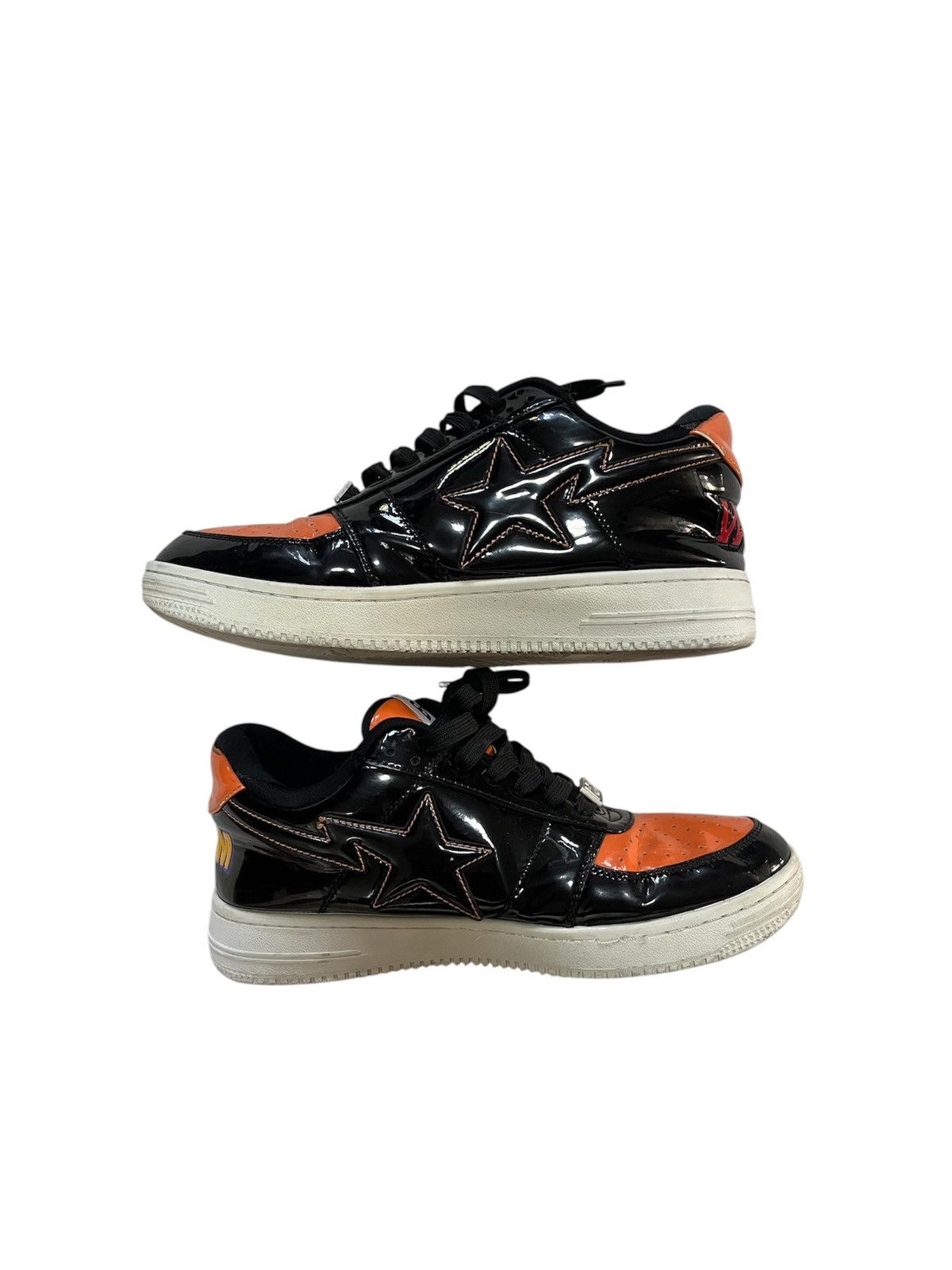 Bape Bape sta shark black orange Size US 10 / EU 43 - 2 Thumbnail