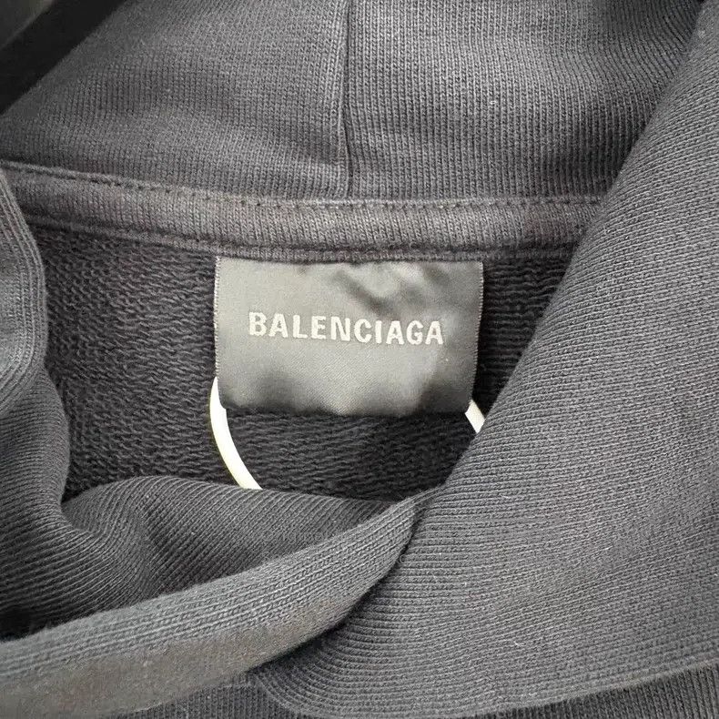 Balenciaga Balenciaga Dyed Graffiti Logo Black Hoodie Size US M / EU 48-50 / 2 - 3 Thumbnail