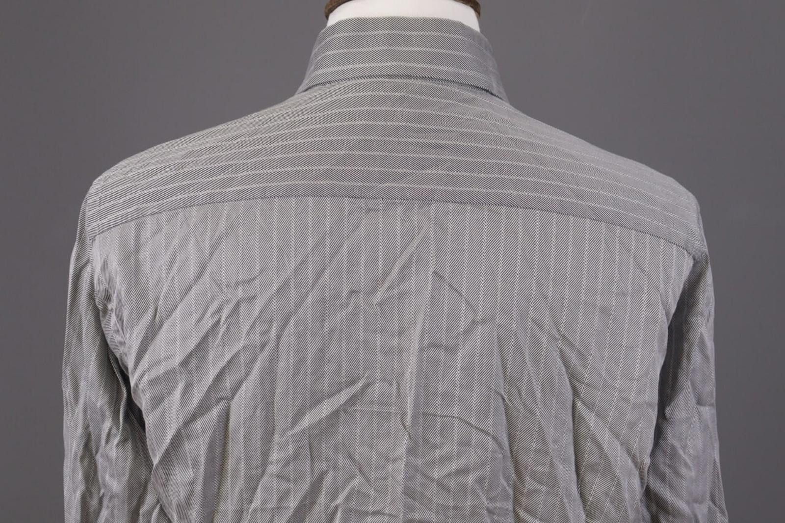 Eton Vintage Eton Gray Striped Long Sleeve Button Down Shirt Size US M / EU 48-50 / 2 - 9 Thumbnail