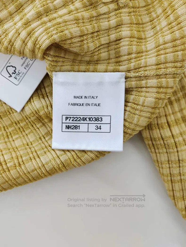 Chanel Chanel Yellow knitted cardigan coat Size XXS / US 00 / IT 34 - 4 Thumbnail