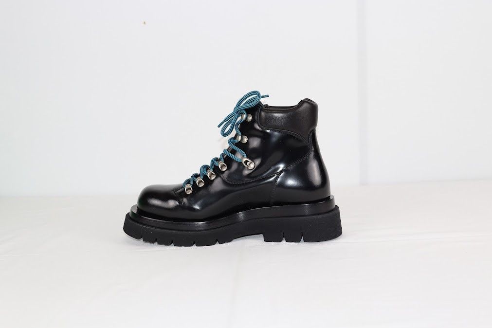Bottega Veneta o1rshd1 Q:2 / Hiking Lug Gloss Vinyl Boots in Black Size US 9 / EU 42 - 4 Thumbnail