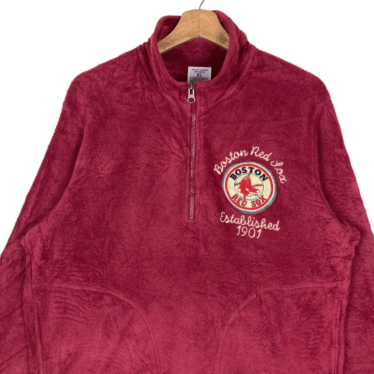 Uniqlo Major League Baseball X Uniqlo Quarter Zip Fleece Sweatshirt Size US XL / EU 56 / 4 - 2 Thumbnail