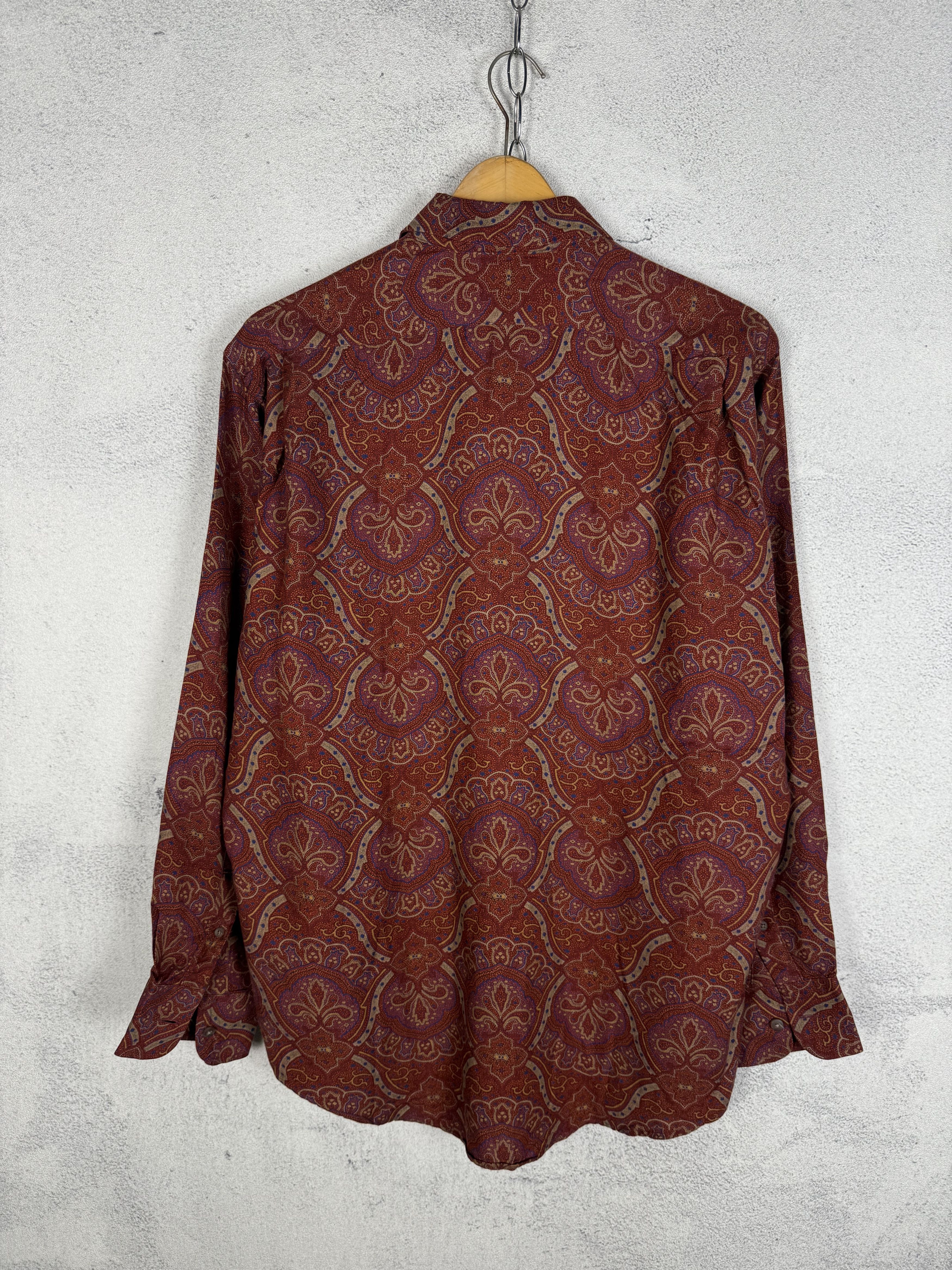 Burberry Vintage 90s Burberry Rayon Shirt Size US M / EU 48-50 / 2 - 4 Thumbnail