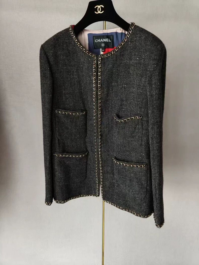Chanel Chanel Gray Jacket Size 34 - dmc Size US XS / EU 42 / 0 - 1 Thumbnail