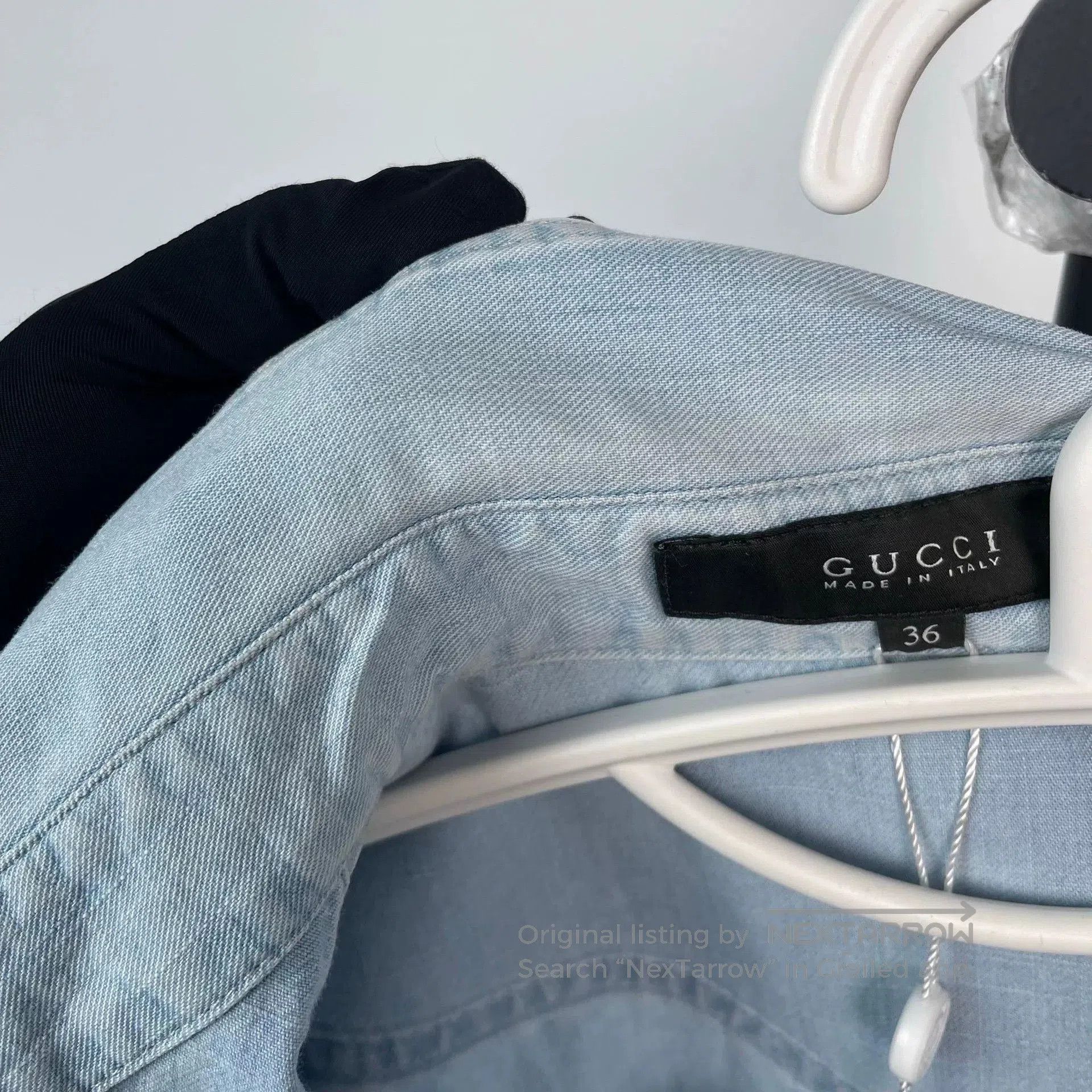 Gucci Gucci Soft Denim Shirt Blue 36. Size XS / US 0-2 / IT 36-38 - 4 Thumbnail