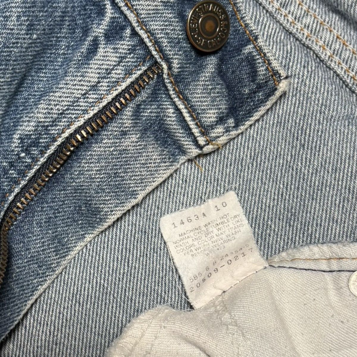Levi's Vintage 80s Levi's Light Wash 509 0217 Orange Tab Jeans 33 Size US 33 - 5 Thumbnail