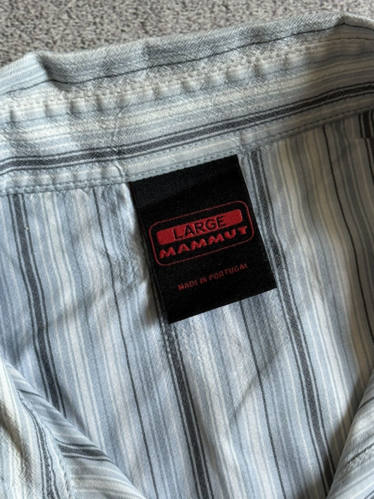 Mammut Mammut L striped outdoor shirt button up short sleeve Size US L / EU 52-54 / 3 - 7 Thumbnail
