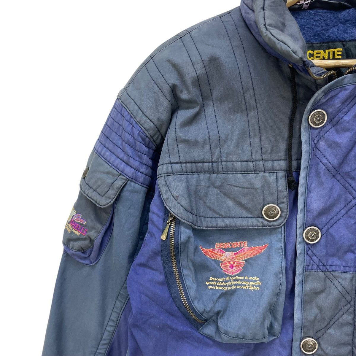 Descente 💥Vintage Decente 90s Japanese Brand Ski Tactical Jacket Size US M / EU 48-50 / 2 - 2 Thumbnail