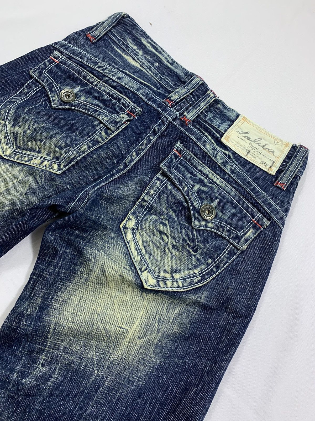 Tornado Mart Sick Lolita Washed Flared Jeans Denim pants Like Tornado Size US 30 / EU 46 - 3 Thumbnail