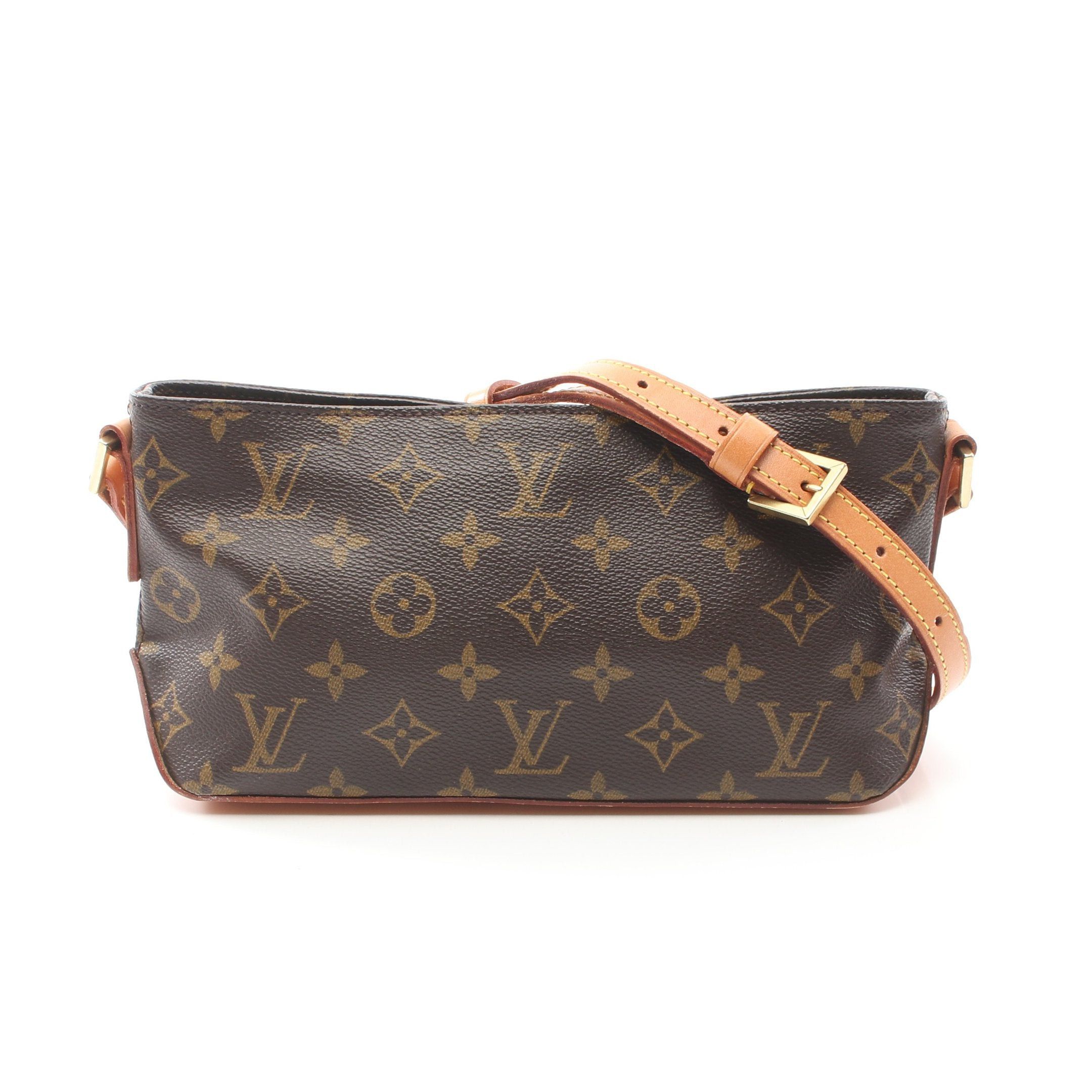 Louis Vuitton Louis Vuitton Trotteur Monogram Shoulder Bag Leather Brown Size ONE SIZE - 1 Thumbnail