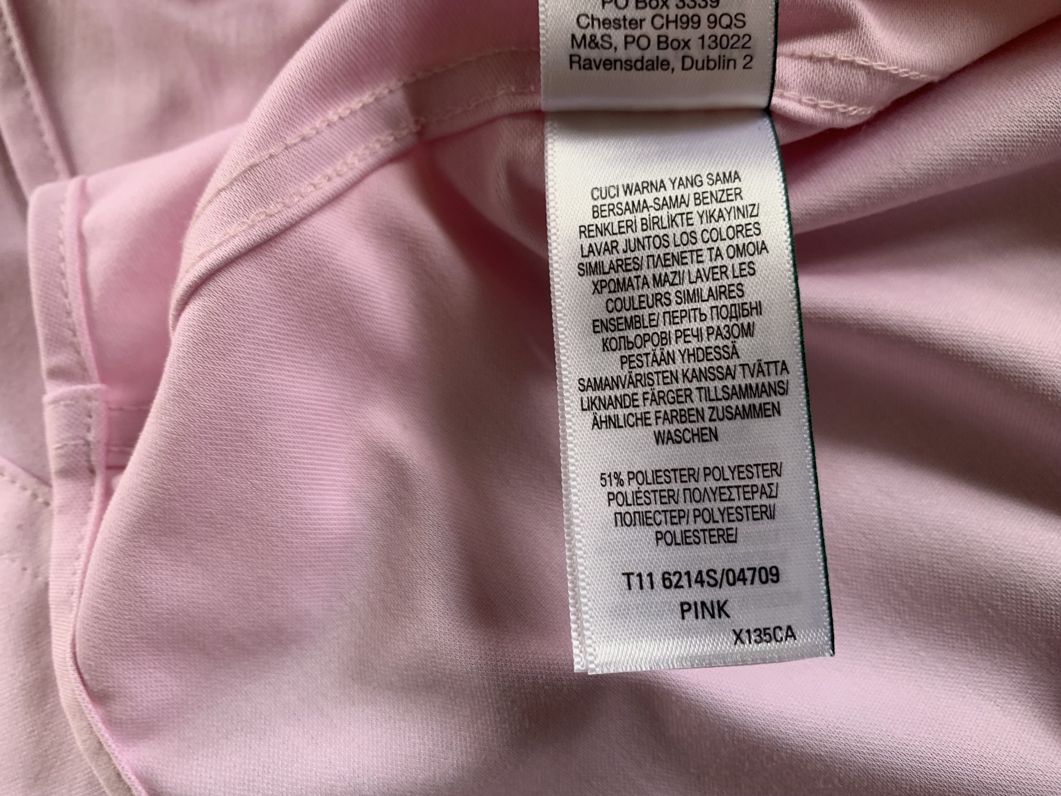 Marks & Spencer Autograph Marks and Spencer Stretch Pink Formal Shirt Size US M / EU 48-50 / 2 - 7 Thumbnail