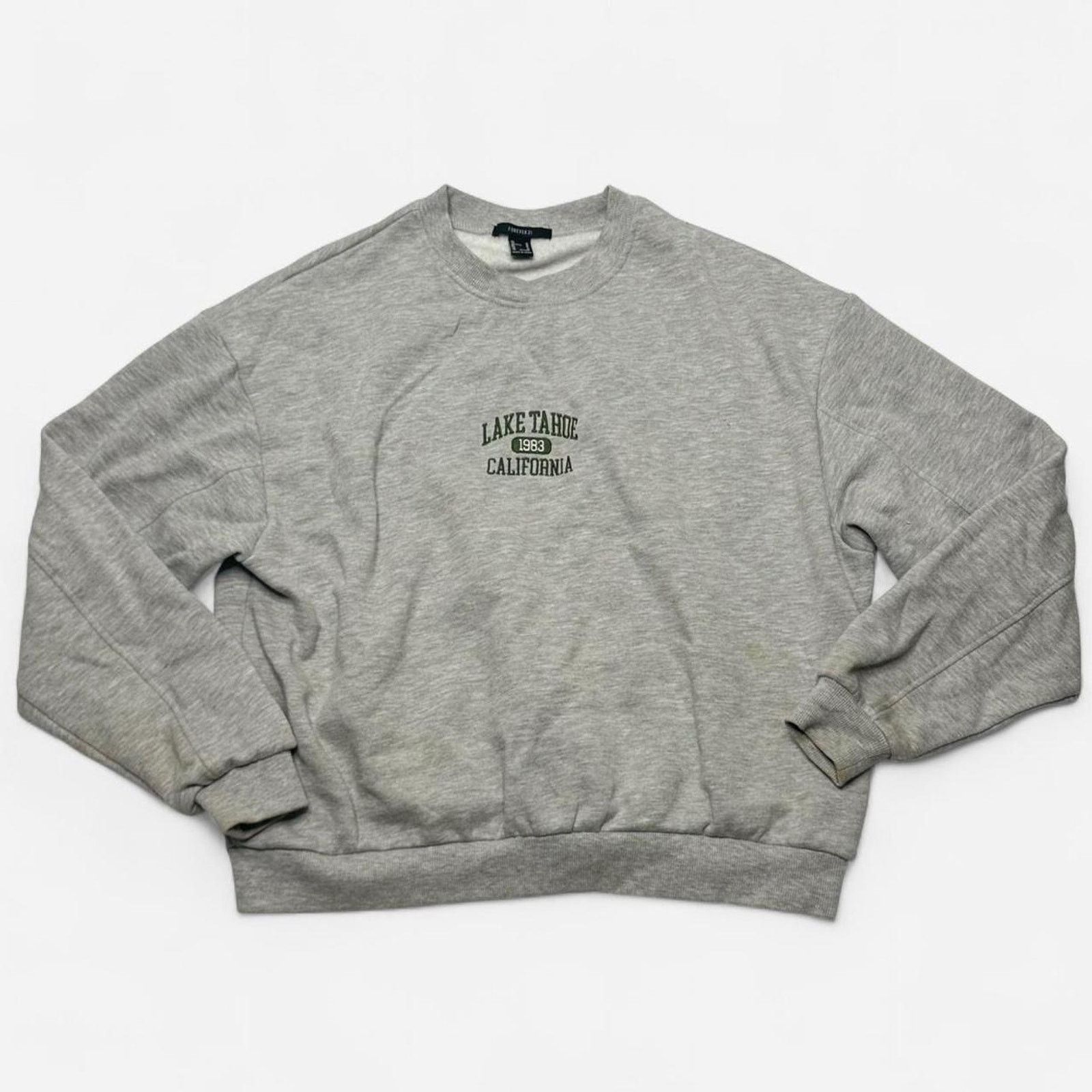 Forever 21 Lake Tahoe graphic crewneck sweatshirt gray Forever21 M Size M / US 6-8 / IT 42-44 - 1 Thumbnail