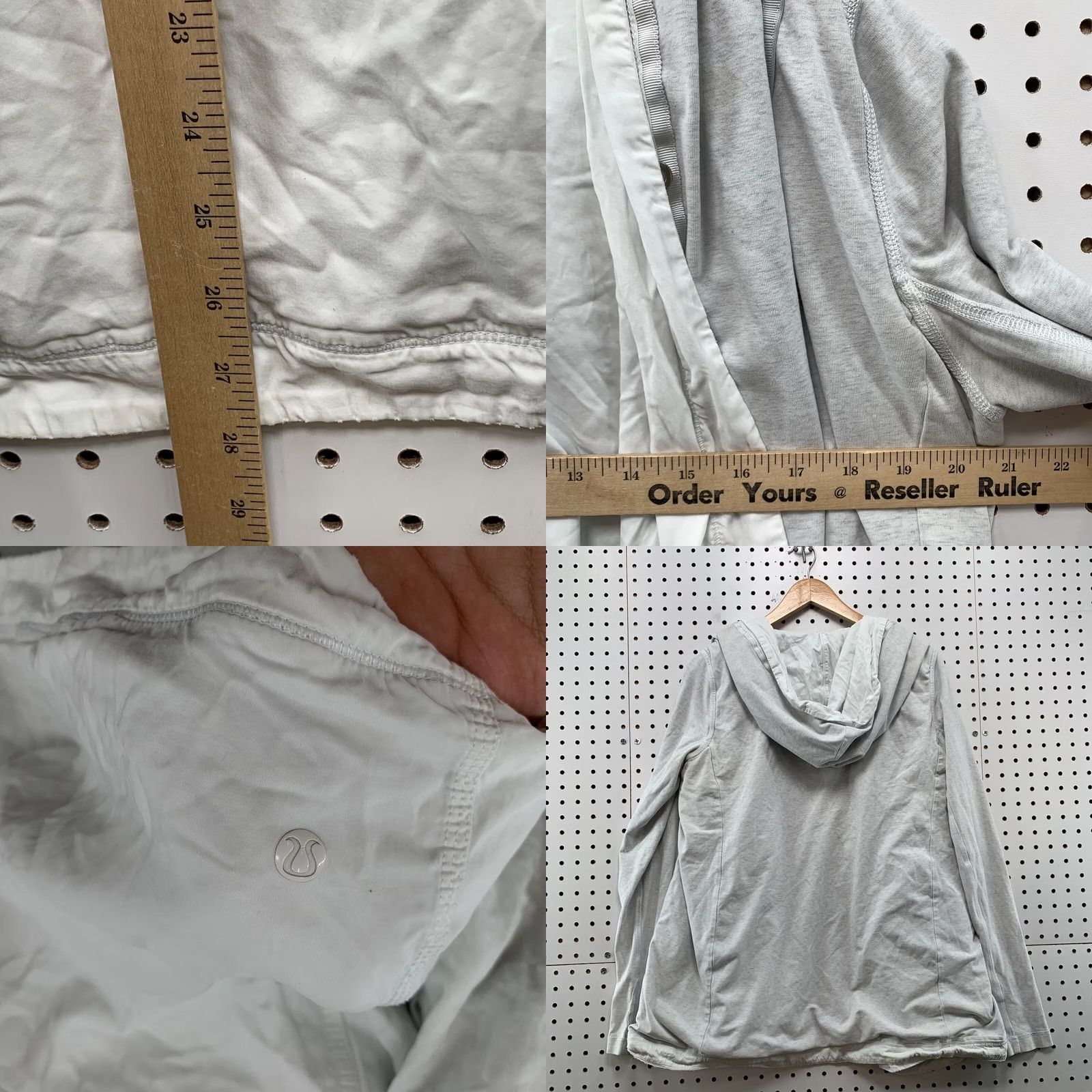 Lululemon Lululemon Hooded Wrap Sweatshirt Womens Size 8 Gray Casual Work Out Size M / US 6-8 / IT 42-44 - 9 Thumbnail