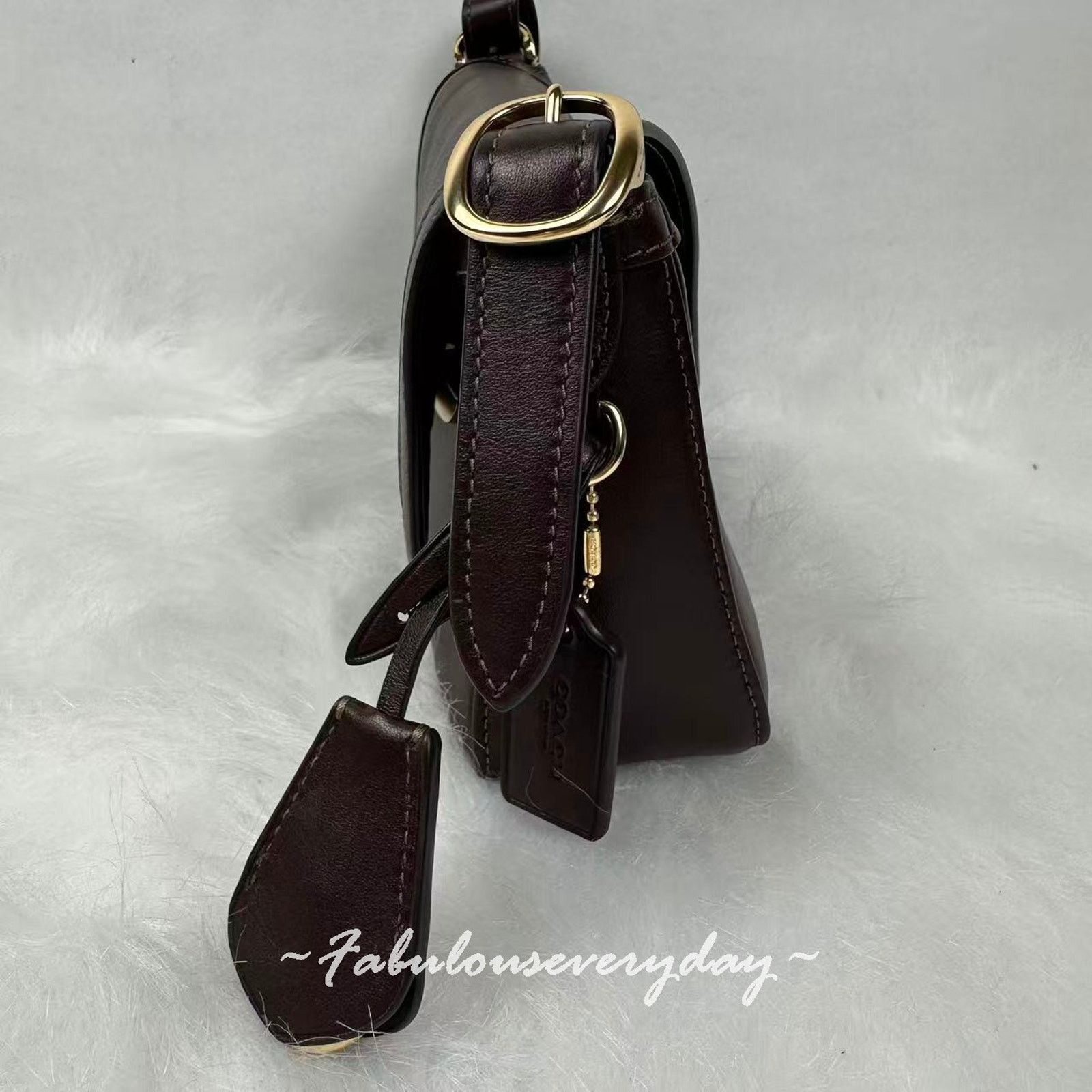 Coach Coach Etta Small Flap Shoulder/Crossbody leather/IM/Espresso Size ONE SIZE - 4 Thumbnail