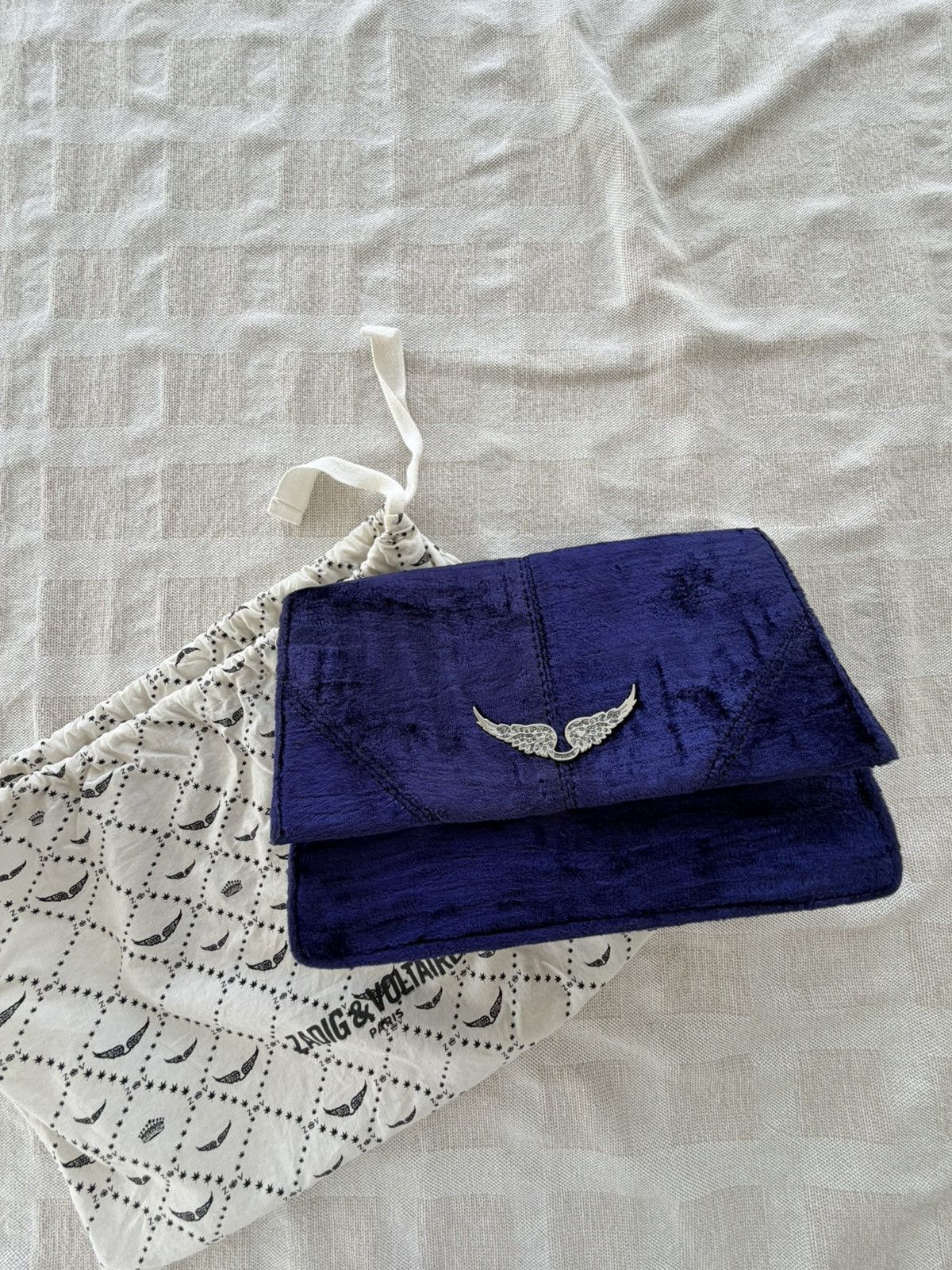 Zadig & Voltaire Zadig & Voltaire Blue Velvet Wing Bag Size ONE SIZE - 4 Thumbnail