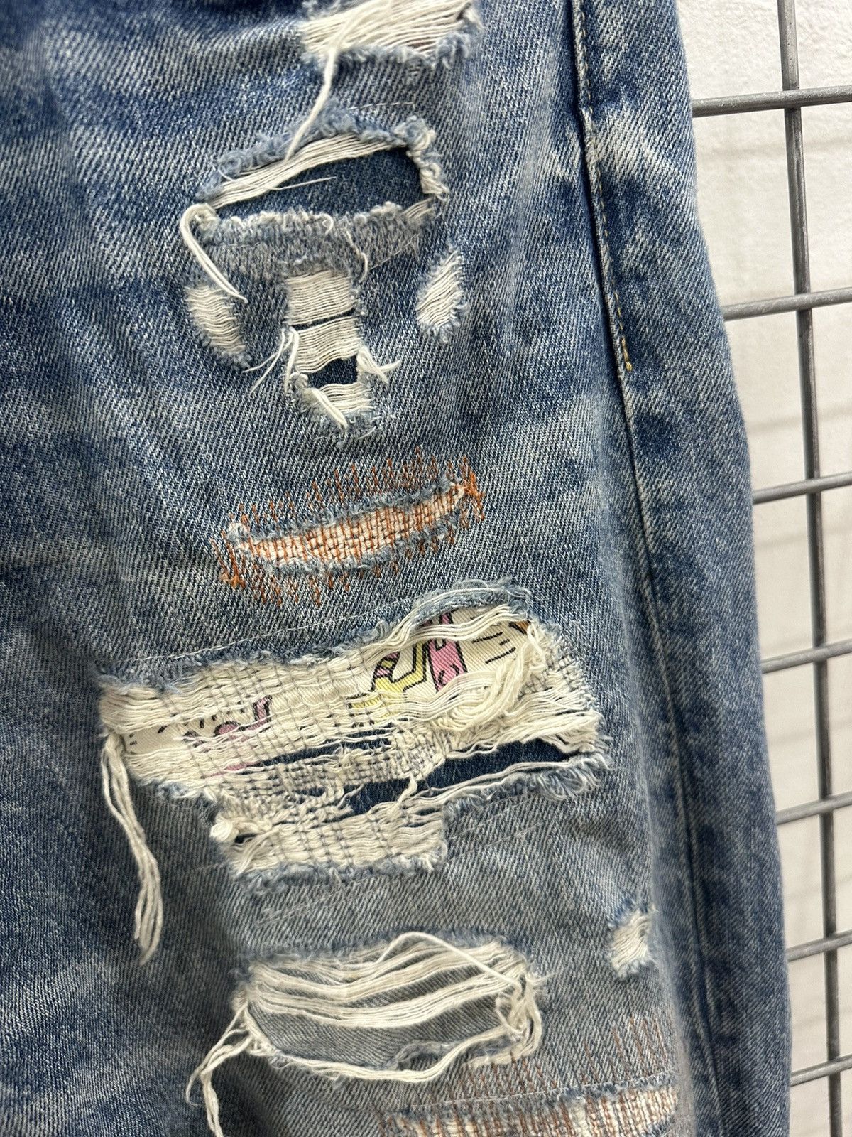 Keith Haring Rare Beautiful Keith Haring X American Eagle Patchwork Jeans Size US 32 / EU 48 - 13 Thumbnail