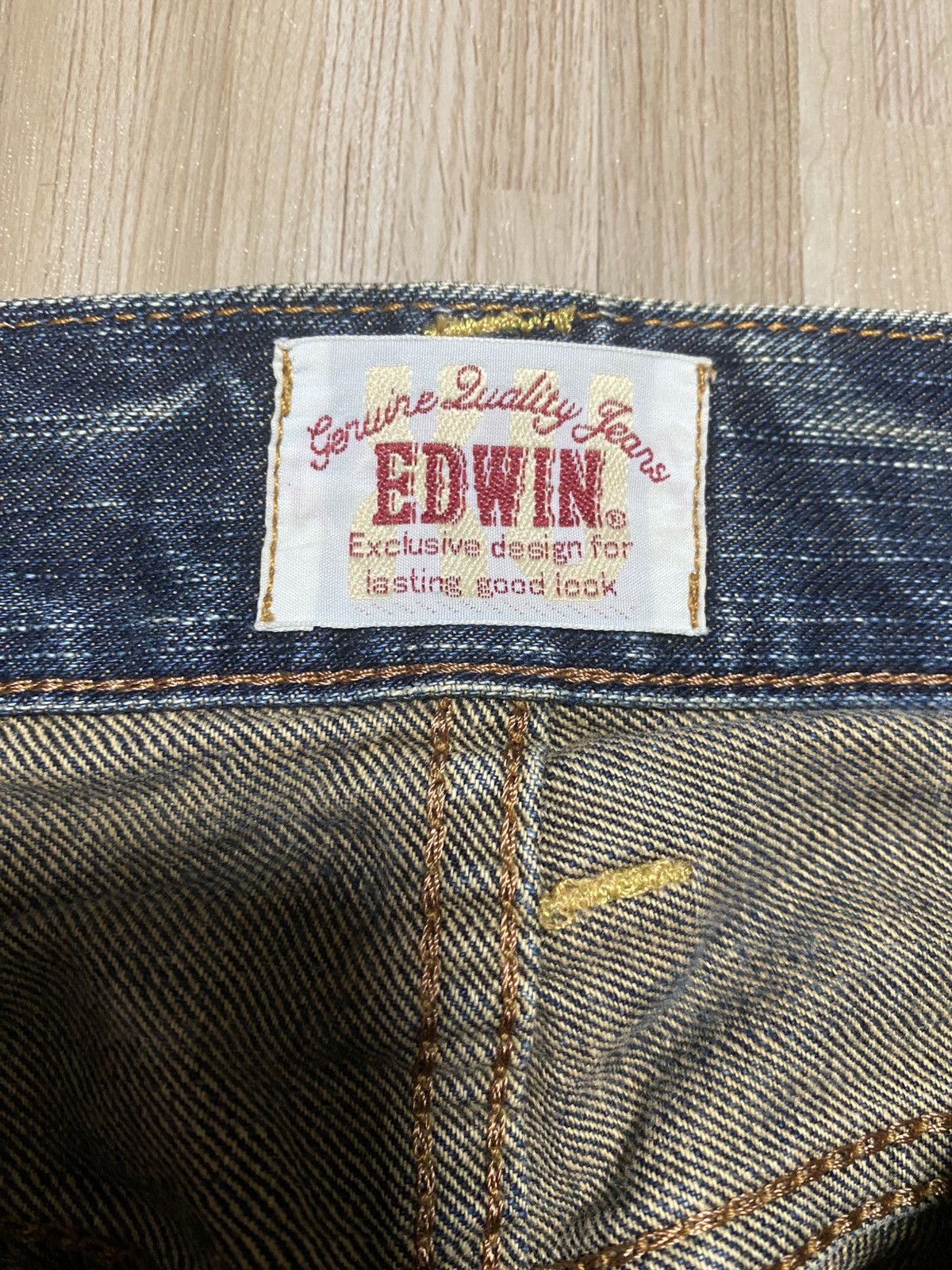 Edwin 🔥Thrash Exclusive Vintage Edwin Rusty Distress Denim Jean Size US 28 / EU 44 - 10 Thumbnail
