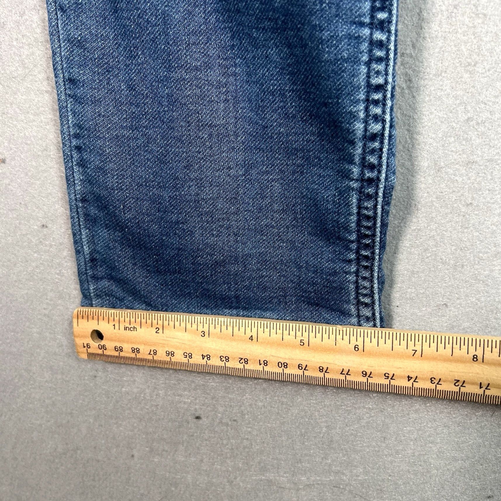 Reiss VINTAGE Reiss Womens Jeans Tapered Leg Cotton Blend Medium Wash Size 30 28in Inseam Blue Size 30" / US 8 / IT 44 - 6 Thumbnail