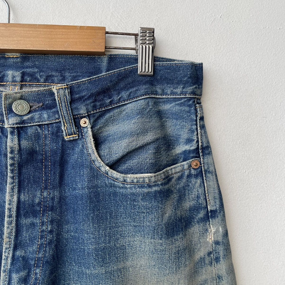 Iron Heart Trashed Hollywood Ranch Market x Iron Heart Selvedge Denim Size US 32 / EU 48 - 6 Thumbnail