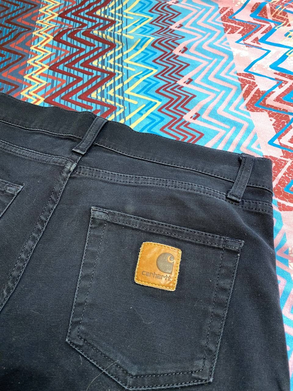 Carhartt × Vintage Rare Vintage Carhartt Logo Denim Shorts Size US 31 - 7 Thumbnail