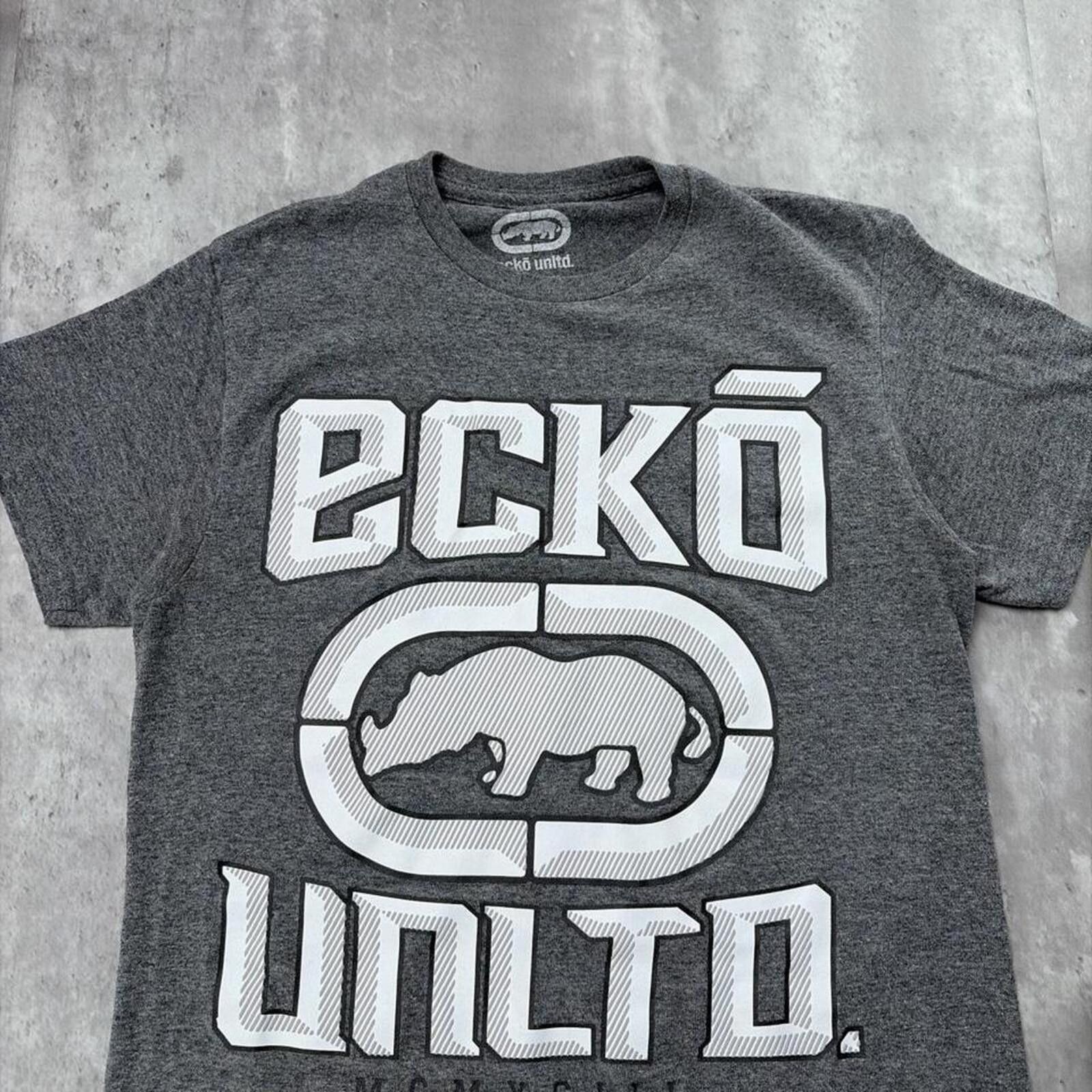 Ecko Unltd. Y2K Grey Ecko Unltd Grunge Skater T-Shirt Size US S / EU 44-46 / 1 - 3 Thumbnail
