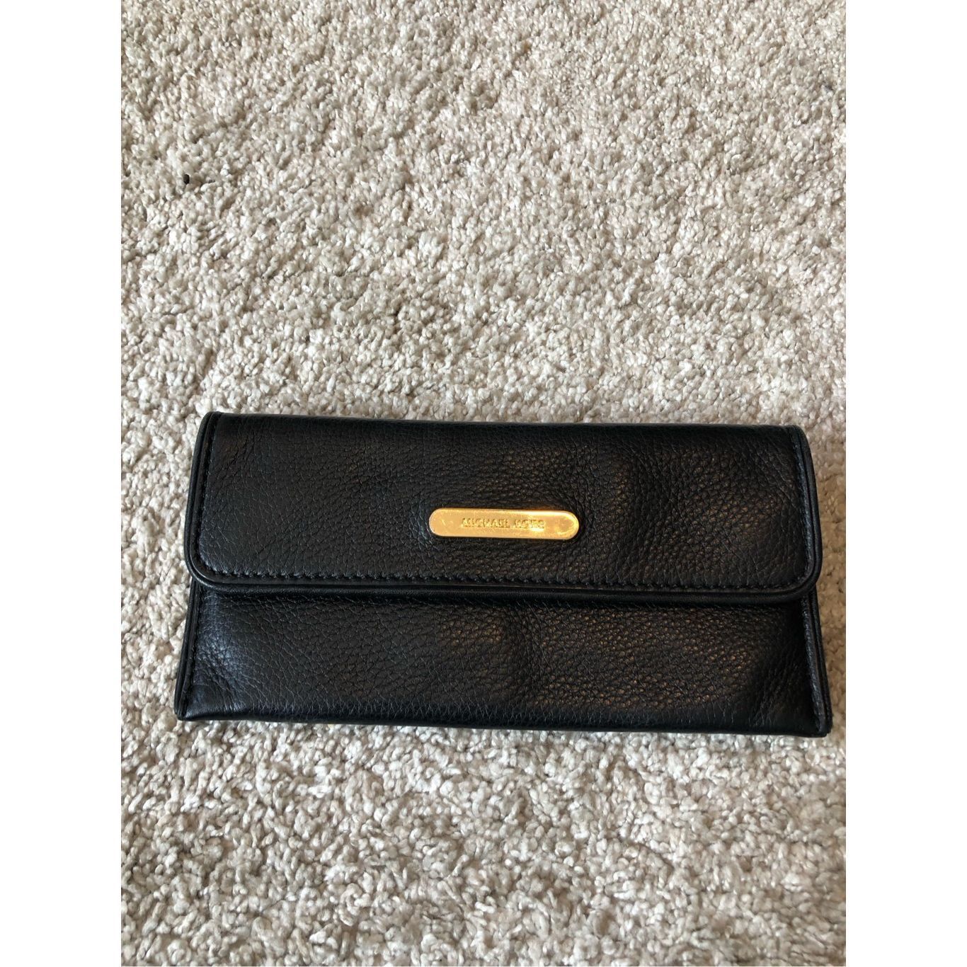 Michael Kors Michael Kors Women’s Black Snap Button Wallet Wristlet Size ONE SIZE - 1 Thumbnail
