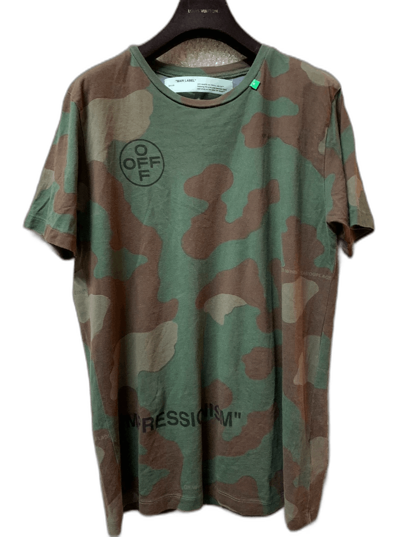 Off-White Off White Men's Camouflage Short Sleeve T-shirt Size US M / EU 48-50 / 2 - 1 Thumbnail
