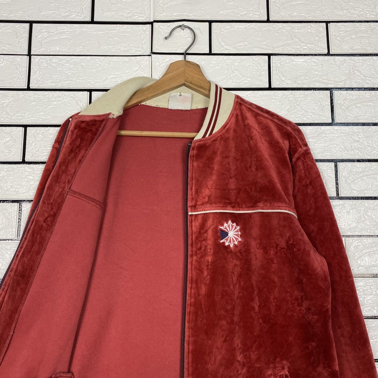 Reebok 📌Vintage Velvet Bomber Jacket Reebok Classic Size US L / EU 52-54 / 3 - 13 Thumbnail