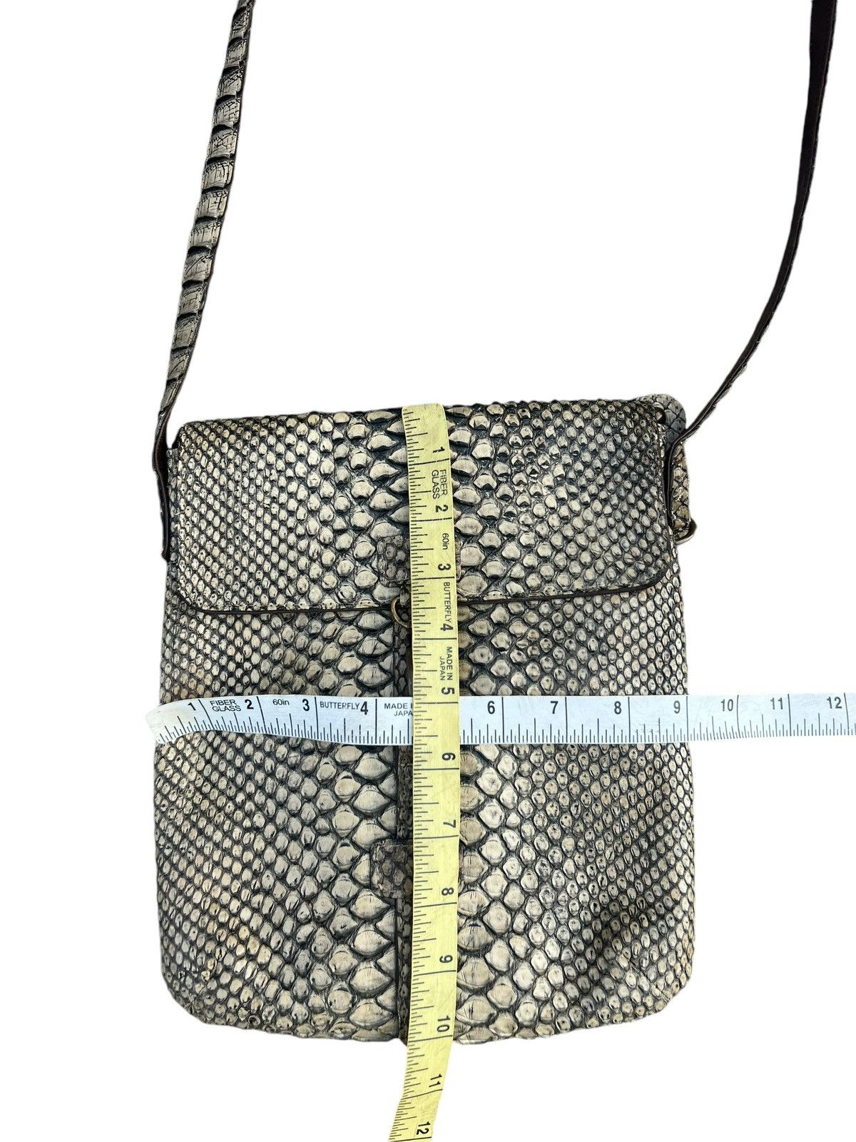 Leather Vintage Vin Donn Japan Python Snake Skin Leather Bag Sling Size ONE SIZE - 23 Thumbnail