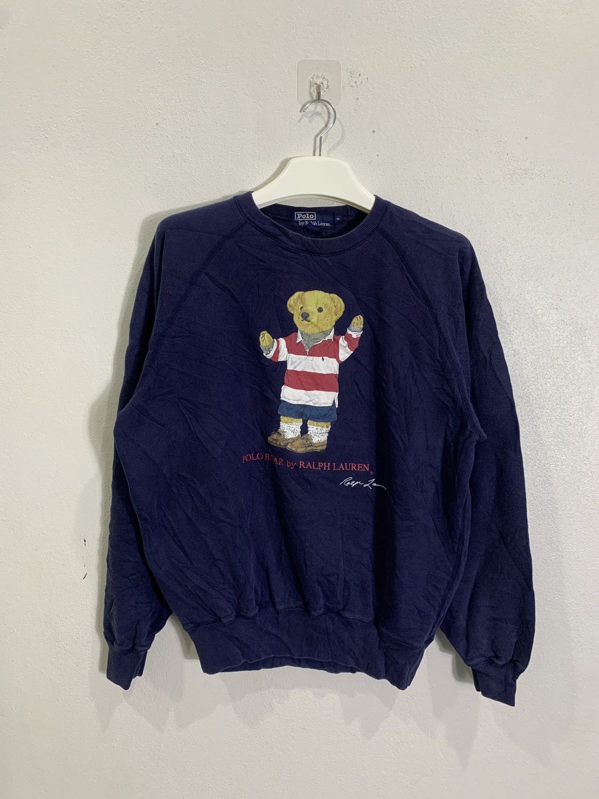 Vintage Vintage 1990 Polo Bear By Ralph Lauren pull Over Sweatshirt Size US M / EU 48-50 / 2 - 1 Thumbnail