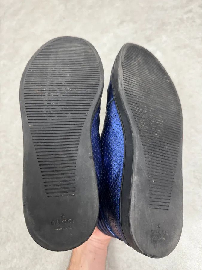 Gucci Gucci Electric Blue High Leather Sneakers Size US 8.5 / EU 41-42 - 6 Thumbnail