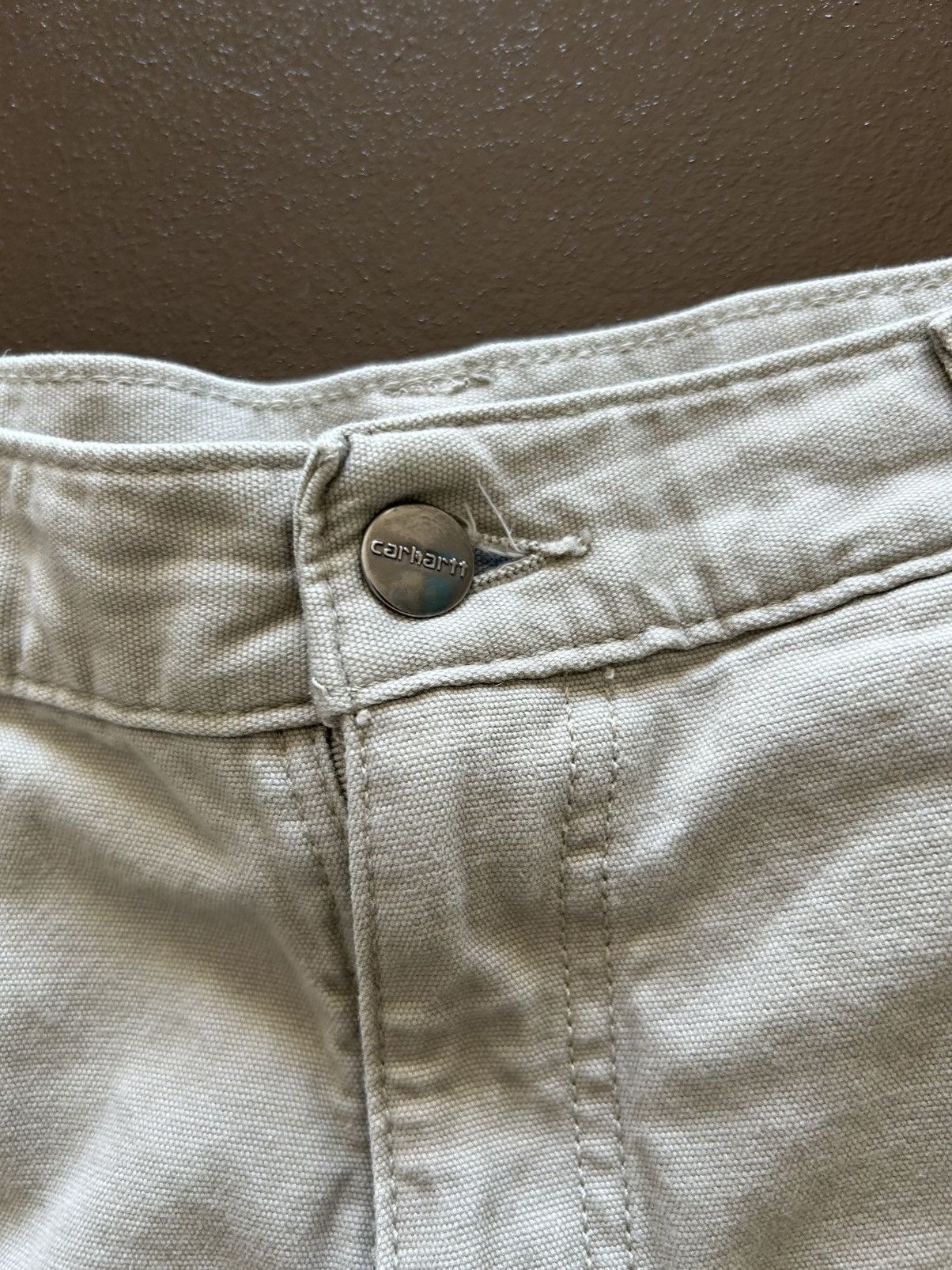 Carhartt Carhartt Denim Shorts Tan Jorts Size US 32 / EU 48 - 3 Thumbnail