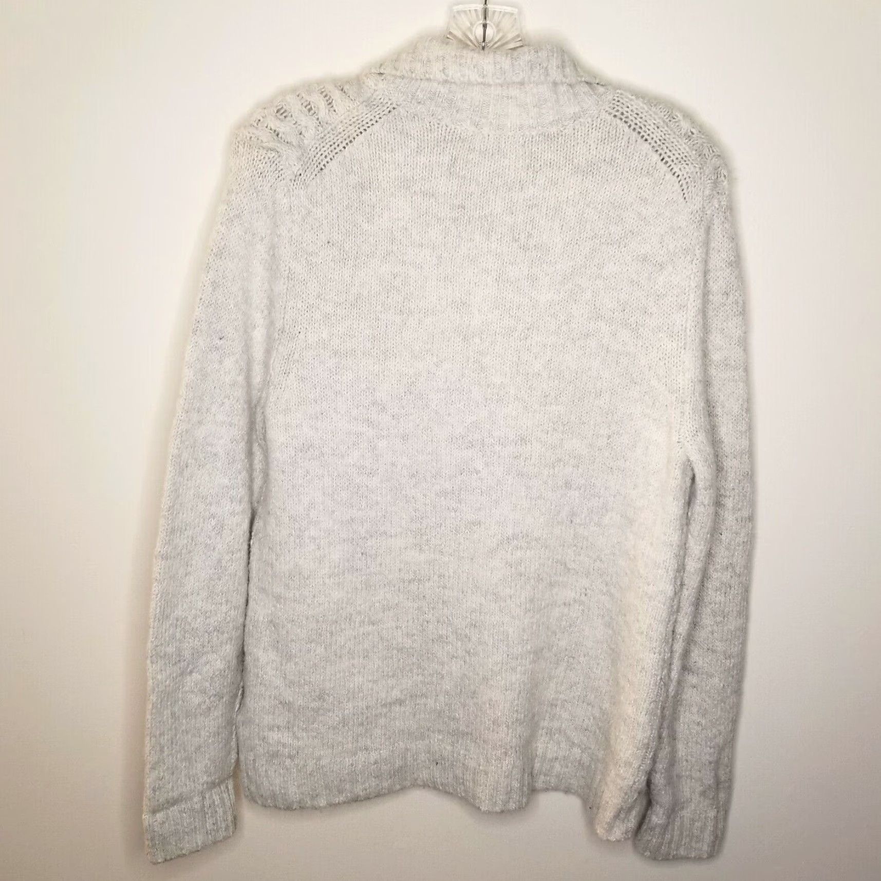 Tommy Hilfiger TOMMY HILFIGER Mens White Full Zip Long Sleeve Sweater Size L Size US L / EU 52-54 / 3 - 4 Thumbnail
