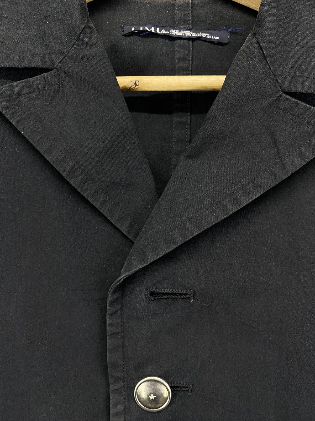 Yohji Yamamoto Vintage Yohji Yamamoto Limi Feu Coat Black Jacket Size S / US 4 / IT 40 - 10 Thumbnail