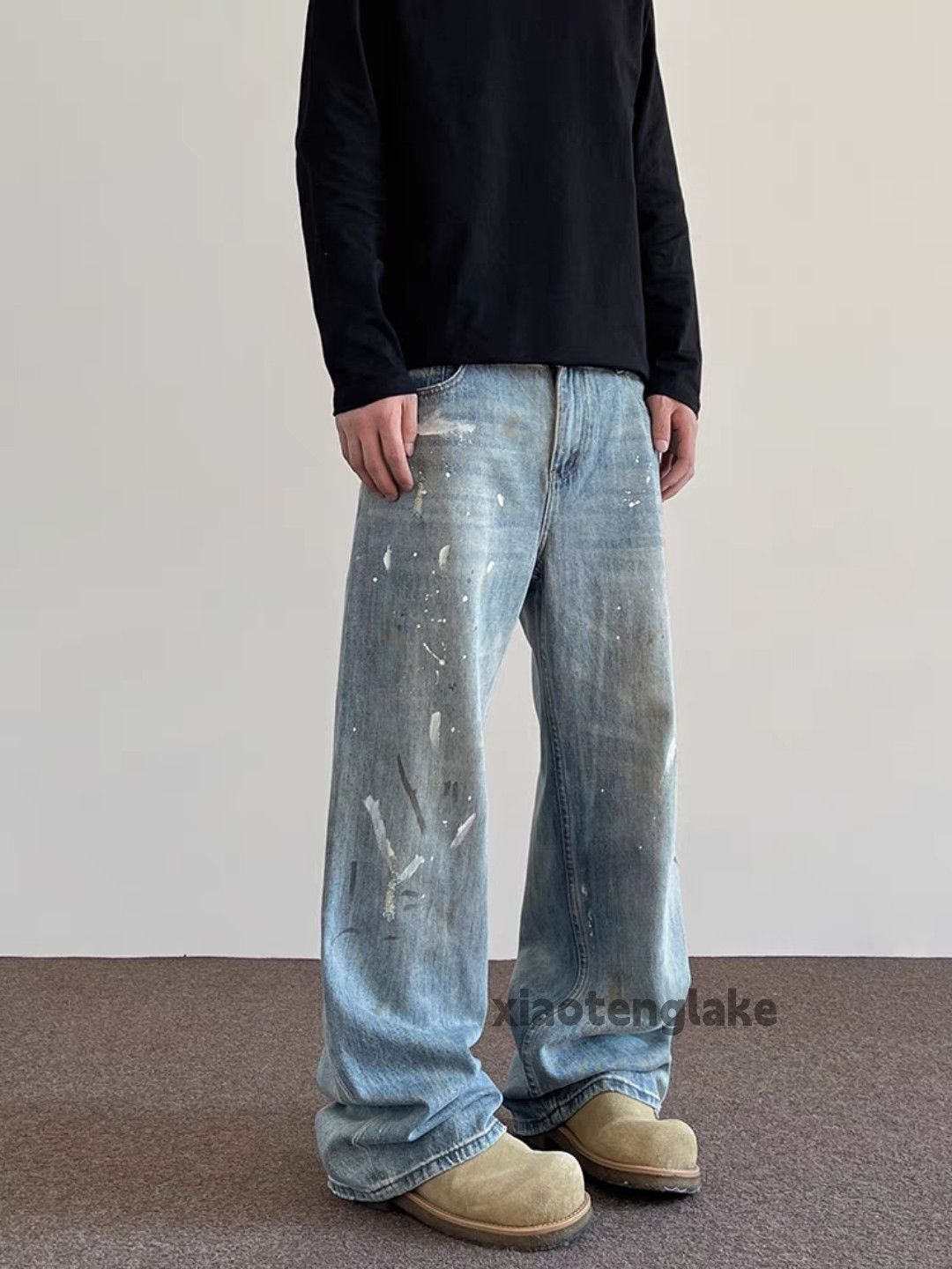 Vintage Washed faded cleanfit yuppie y2k loose hiphop jeans Size US 34 / EU 50 - 6 Thumbnail