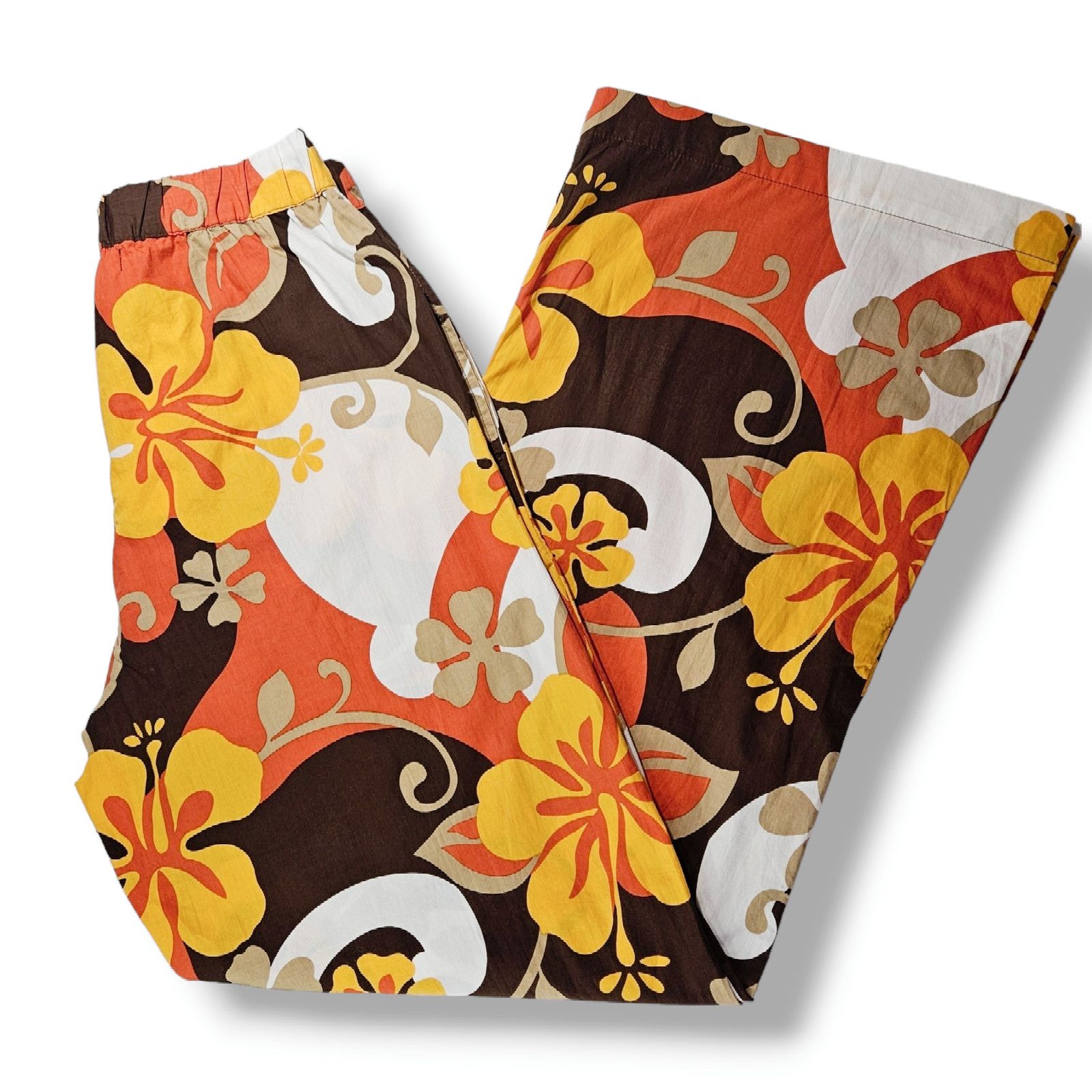 FAITHFULL NWT Faithfull the Brand Celvia Cotton Pant Sz. 2 Brown White Size 26" / US 2 / IT 38 - 2 Thumbnail