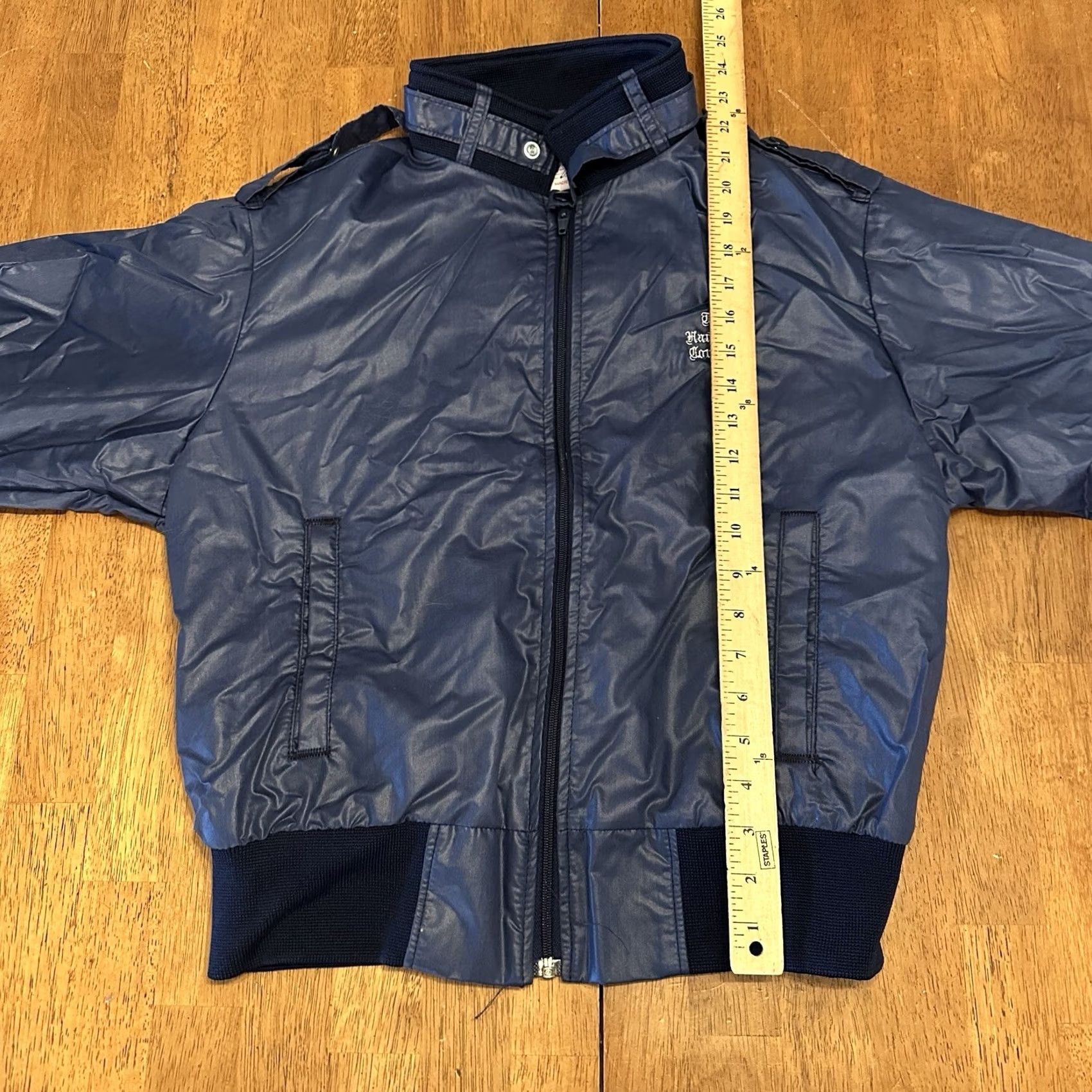 Hartford VINTAGE The Hartford Courant Newspaper Jacket Bomber Windbreaker Small Adult Blue 80s Size US S / EU 44-46 / 1 - 7 Thumbnail
