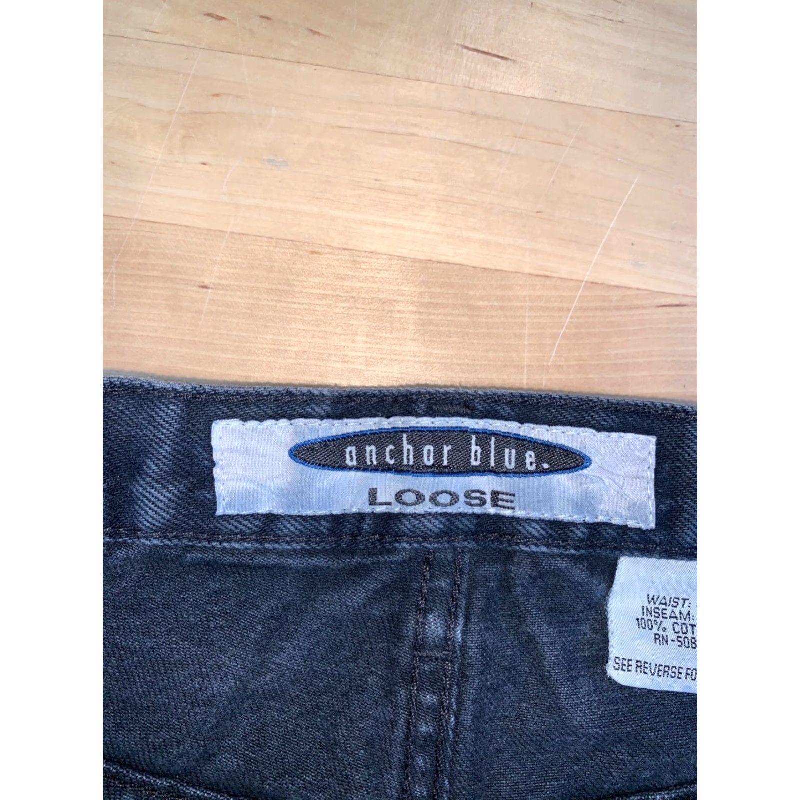 Anchor Blue VINTAGE Anchor Blue Jeans Denim 40x30 Dark Blue Y2K Grunge 12616 Size US 40 / EU 56 - 2 Thumbnail