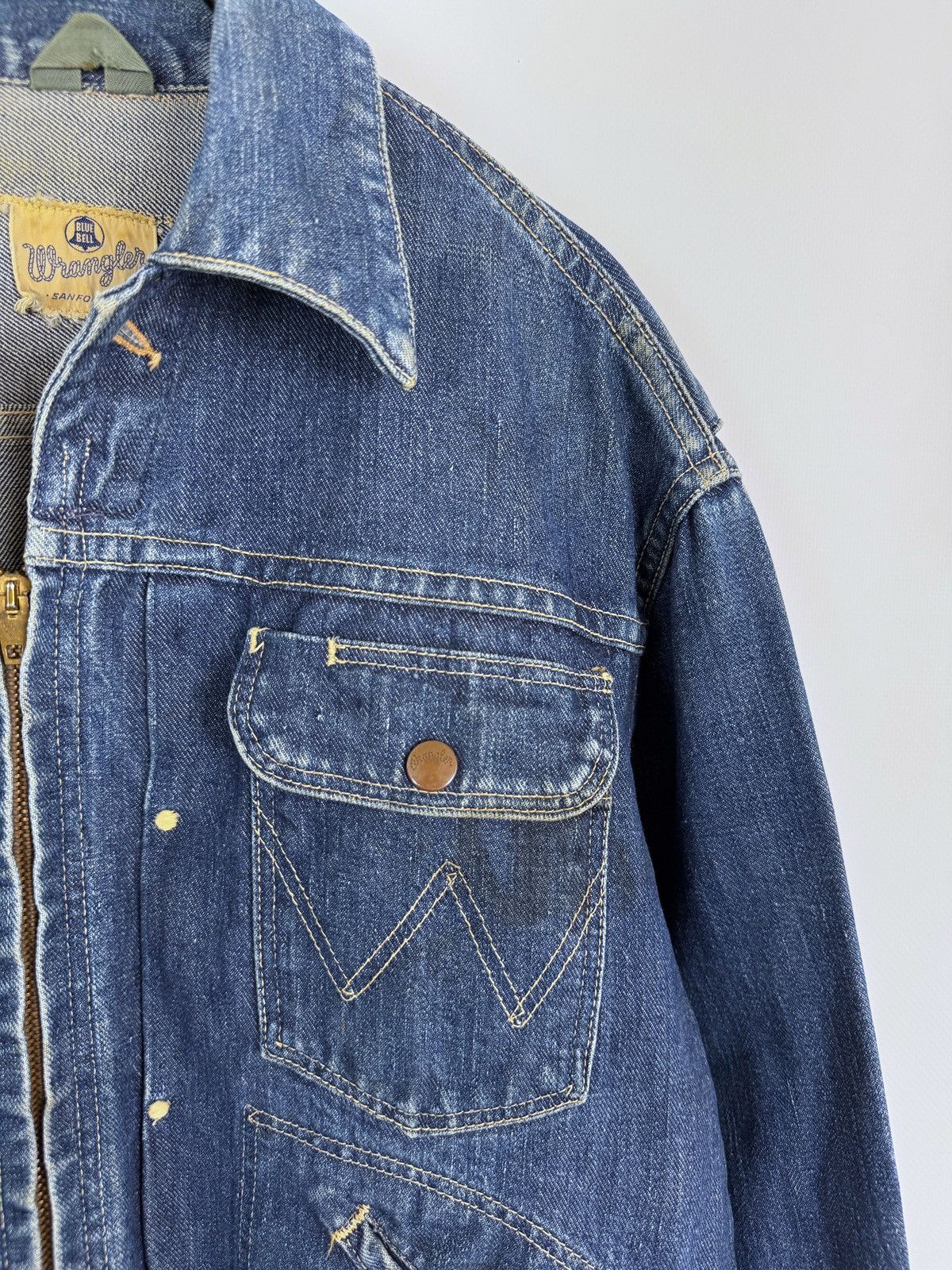 Wrangler 50-60’s Vintage Rare Wrangler 11MJZ Early Blue Bell Jacket Size US M / EU 48-50 / 2 - 9 Thumbnail