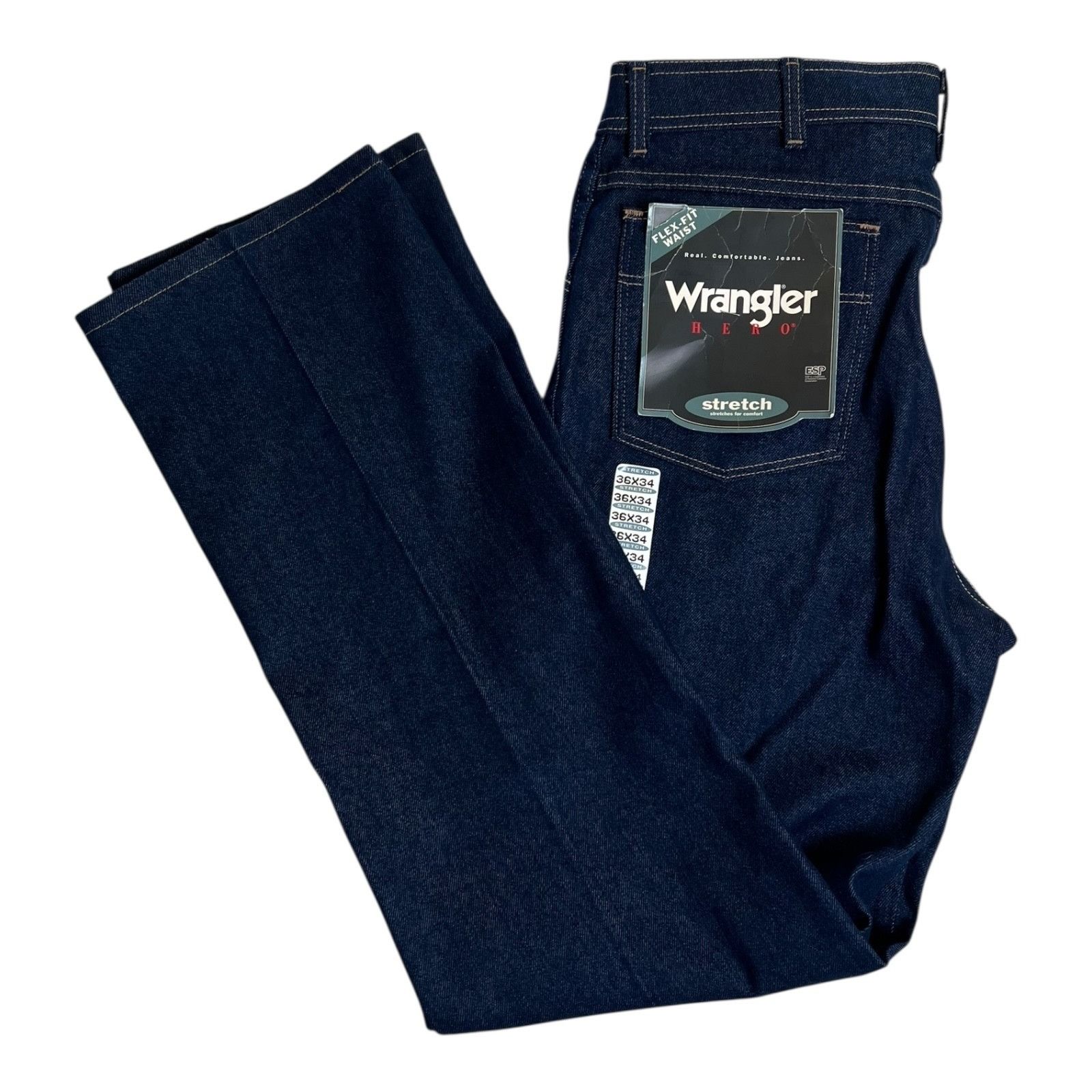 Wrangler Vintage Wrangler Hero Flex-Fit Waist Men's Denim Pants Size Size US 36 / EU 52 - 1 Thumbnail