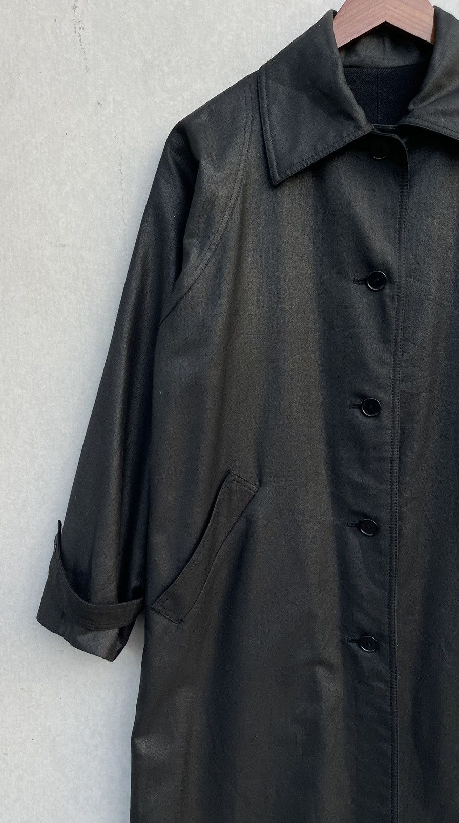 Givenchy 🔥VINTAGE GIVENCHY BLACK METALLIC/WOOL REVERSIBLE JACKET Size US M / EU 48-50 / 2 - 14 Thumbnail