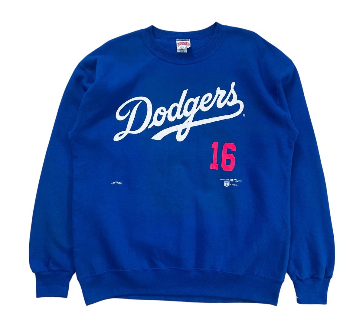 Nutmeg Vintage Nutmeg MLB 1995 Dodgers Hideo Nomo 16 Sweatshirt Size US L / EU 52-54 / 3 - 1 Thumbnail