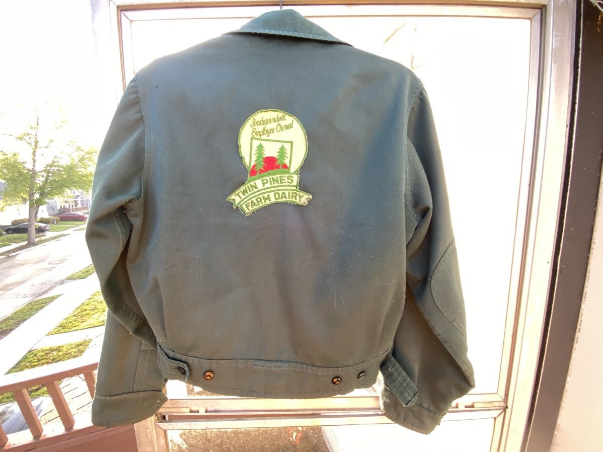 Vintage Vtg ww2 Detroit Uniform Company Twin Pines Farm Dairy Jacket Size US XXS / EU 40 - 6 Thumbnail