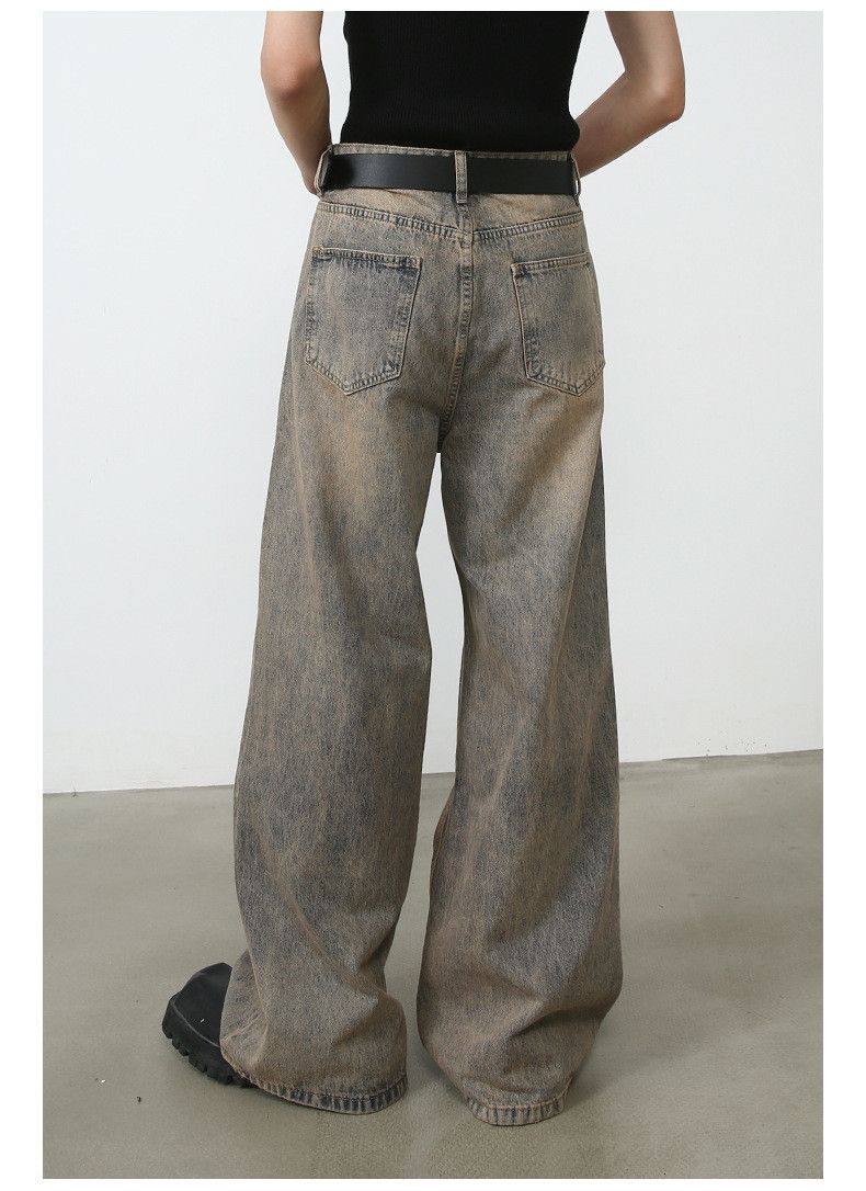 Japanese Brand × Jean American style washed distressed vintage men's loose jeans Size US 32 / EU 48 - 5 Thumbnail